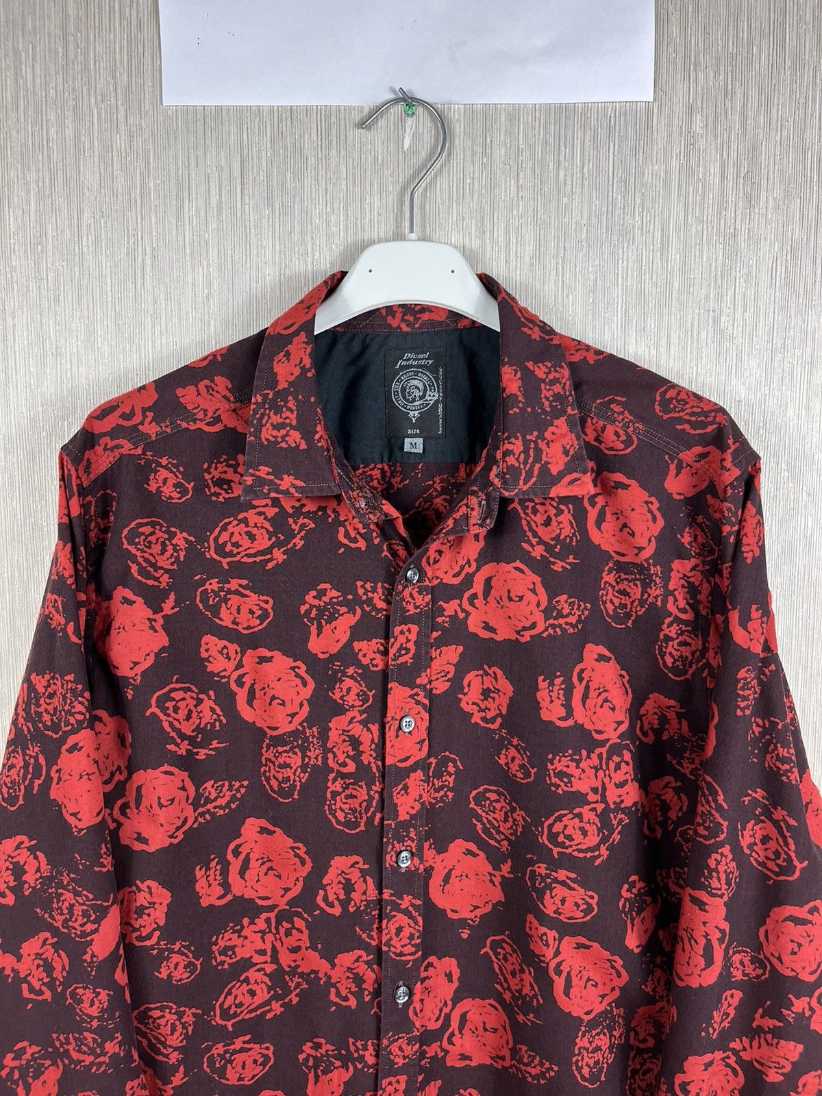 Diesel × Vintage Vintage archive Diesel Industries roses full print y2k shirt Size US M / EU 48-50 / 2 - 5 Thumbnail