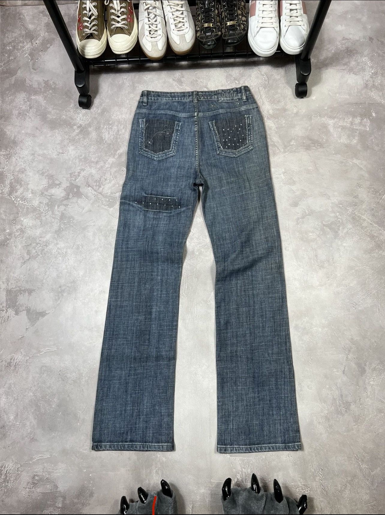 Dolce & Gabbana × Vintage Vintage Dolce Gabbana Distressed Jeans Size 33" - 3 Thumbnail