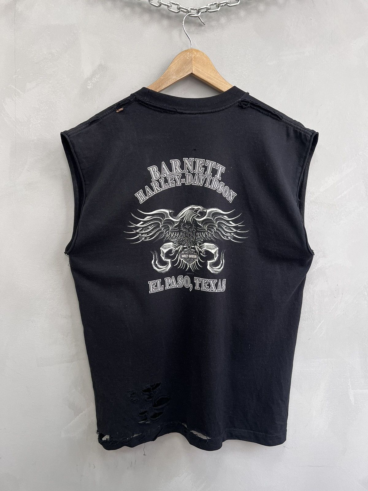Band Tees × Harley Davidson × Vintage VINTAGE 2000s HARLEY DAVIDSON MOTORHEAD ROCK T-shirt tanktop Size US L / EU 52-54 / 3 - 9 Thumbnail
