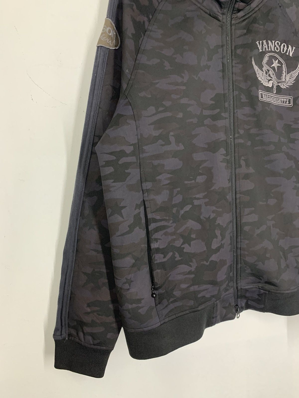 Vanson Leathers Vanson Camo Stars Motorcycle Club Jacket Size US M / EU 48-50 / 2 - 4 Thumbnail