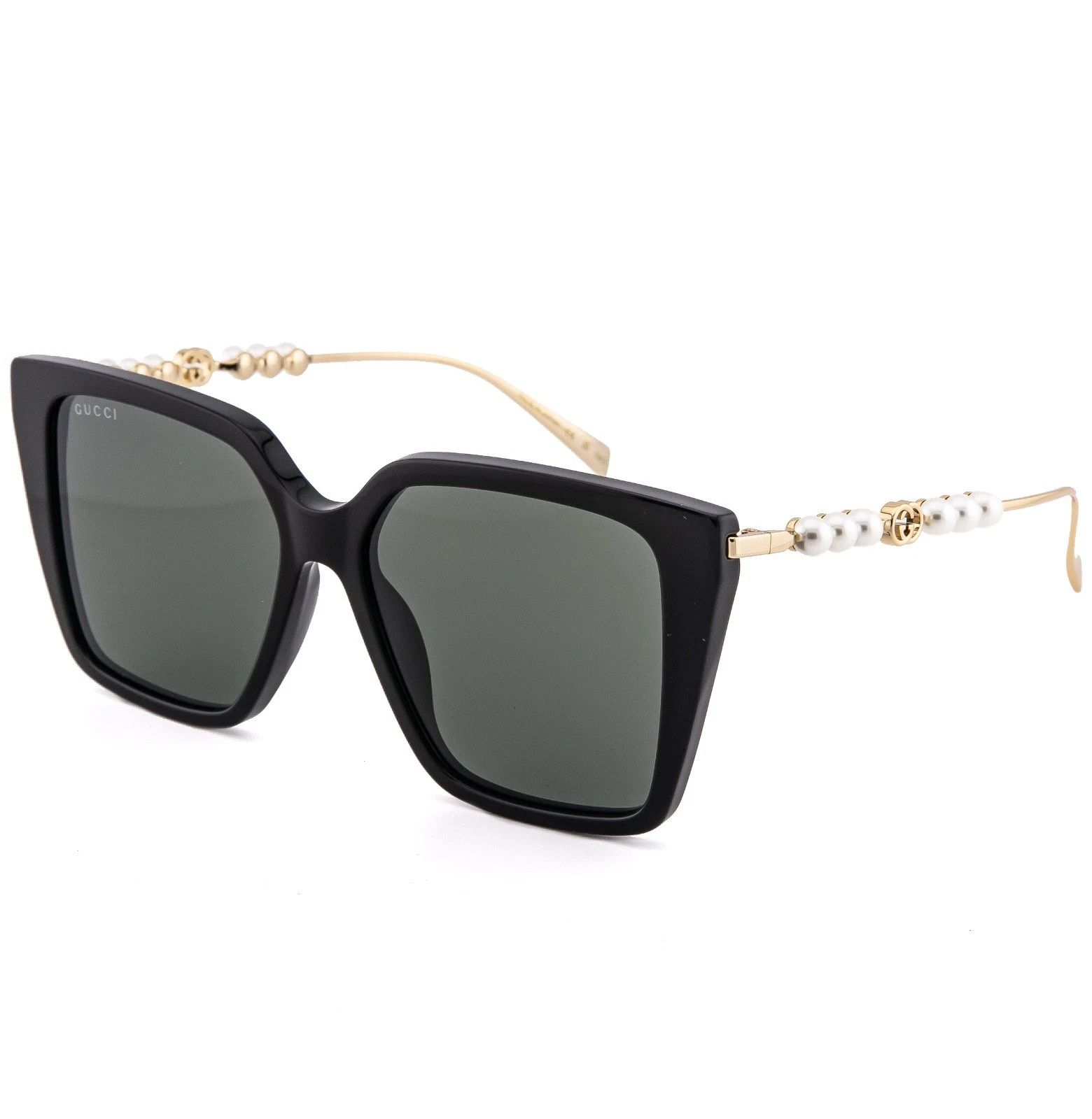 Gucci GUCCI GG1967S Gold Black 1967 GG Pearl Logo Oversized 001 Size ONE SIZE - 5 Thumbnail