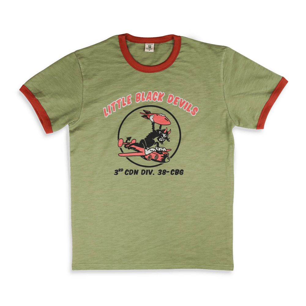 Vintage Heavy Slub Vintage Military Pinup Ringer Tee Size US XXL / EU 58 / 5 - 1 Thumbnail
