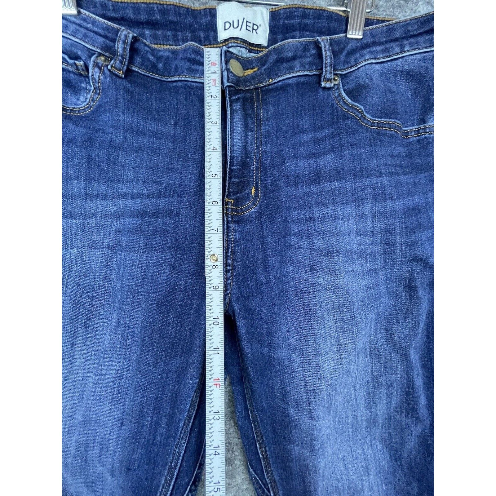 DUER Du/er Jeans Mens 33 Blue Straight Slim Taper Stretch Size US 33 - 5 Thumbnail