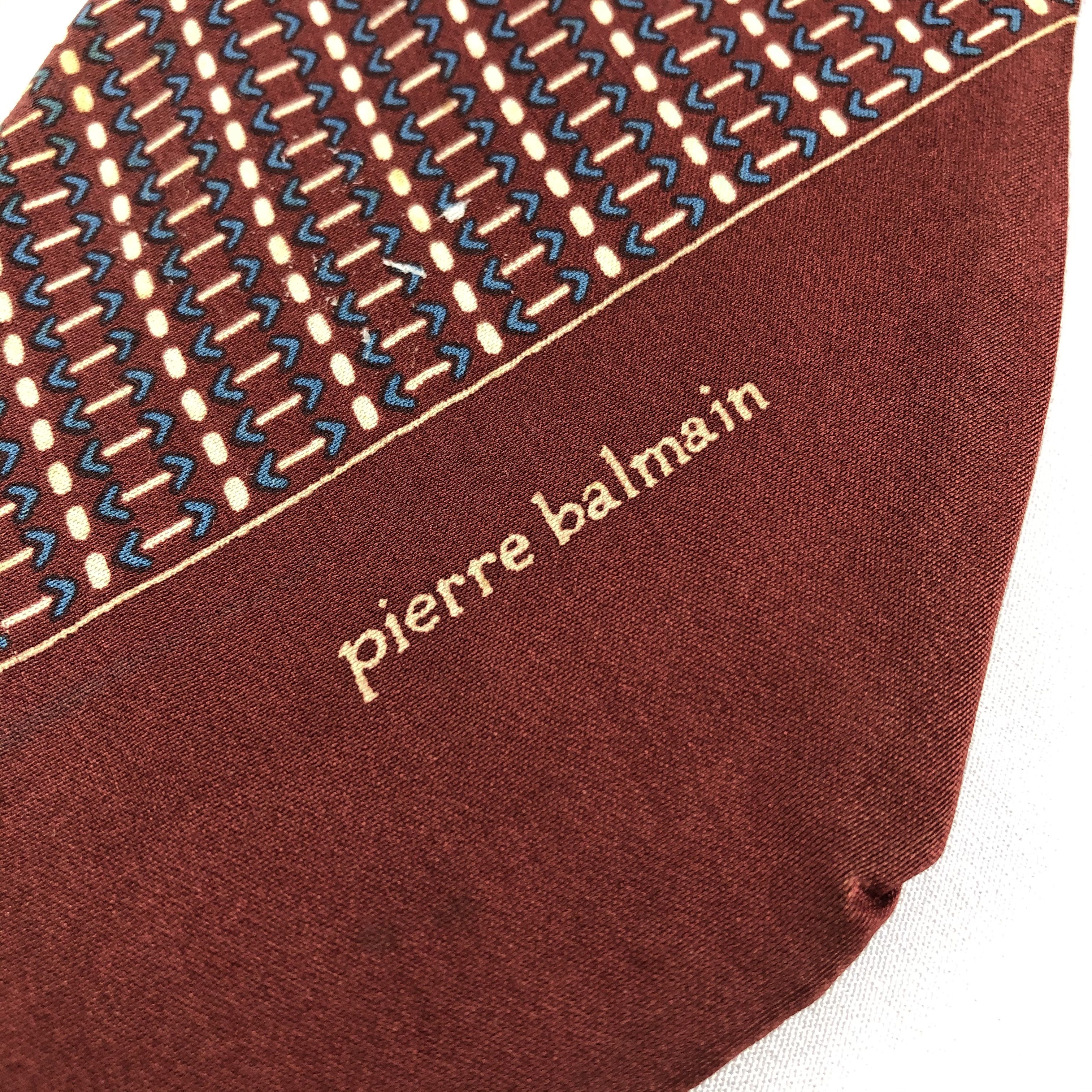 Pierre Balmain × Vintage Pierre Balmain Silk Neck Ties T94 Size ONE SIZE - 2 Thumbnail