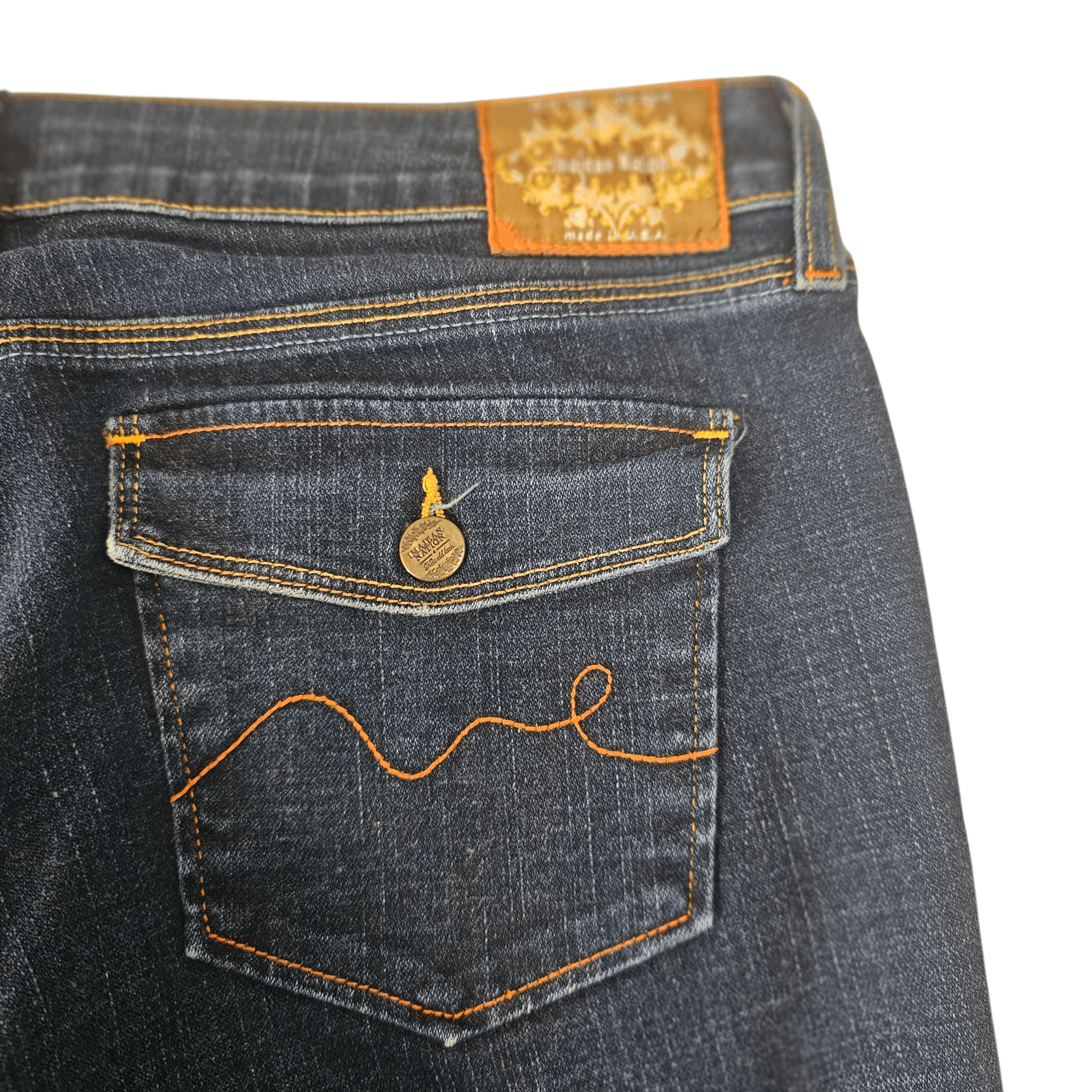Other Vintage 90’s Imajean Nation Flare Jeans Size 32" / US 10 / IT 46 - 4 Thumbnail