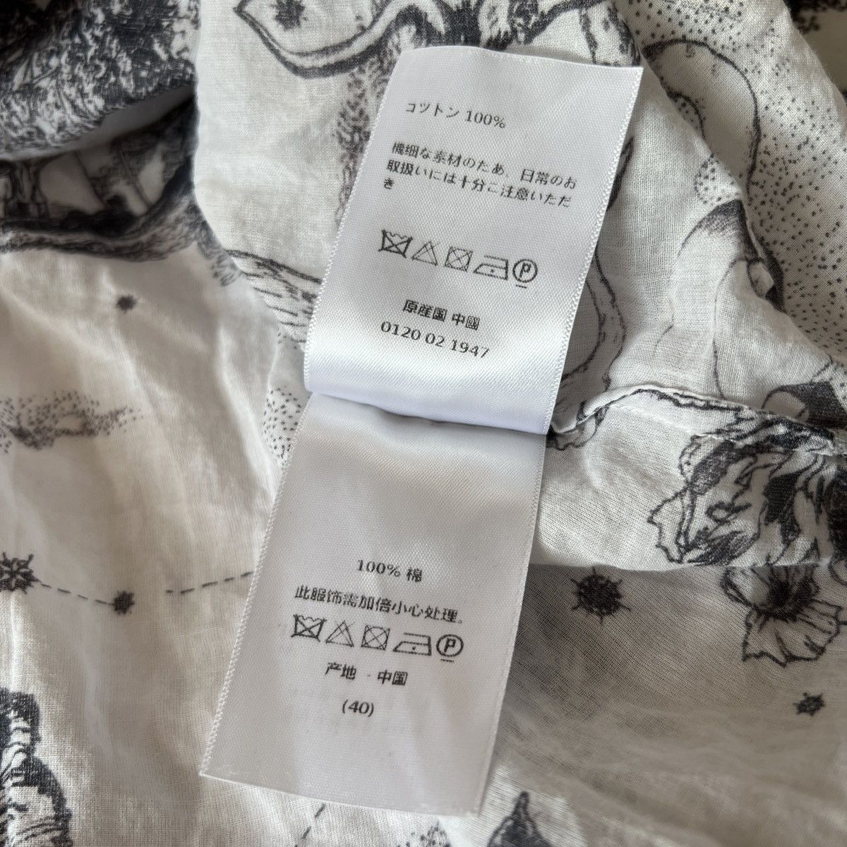 Dior 🔥🔥 Christian Dior White Zodiac Blouse Size M / US 6-8 / IT 42-44 - 10 Thumbnail