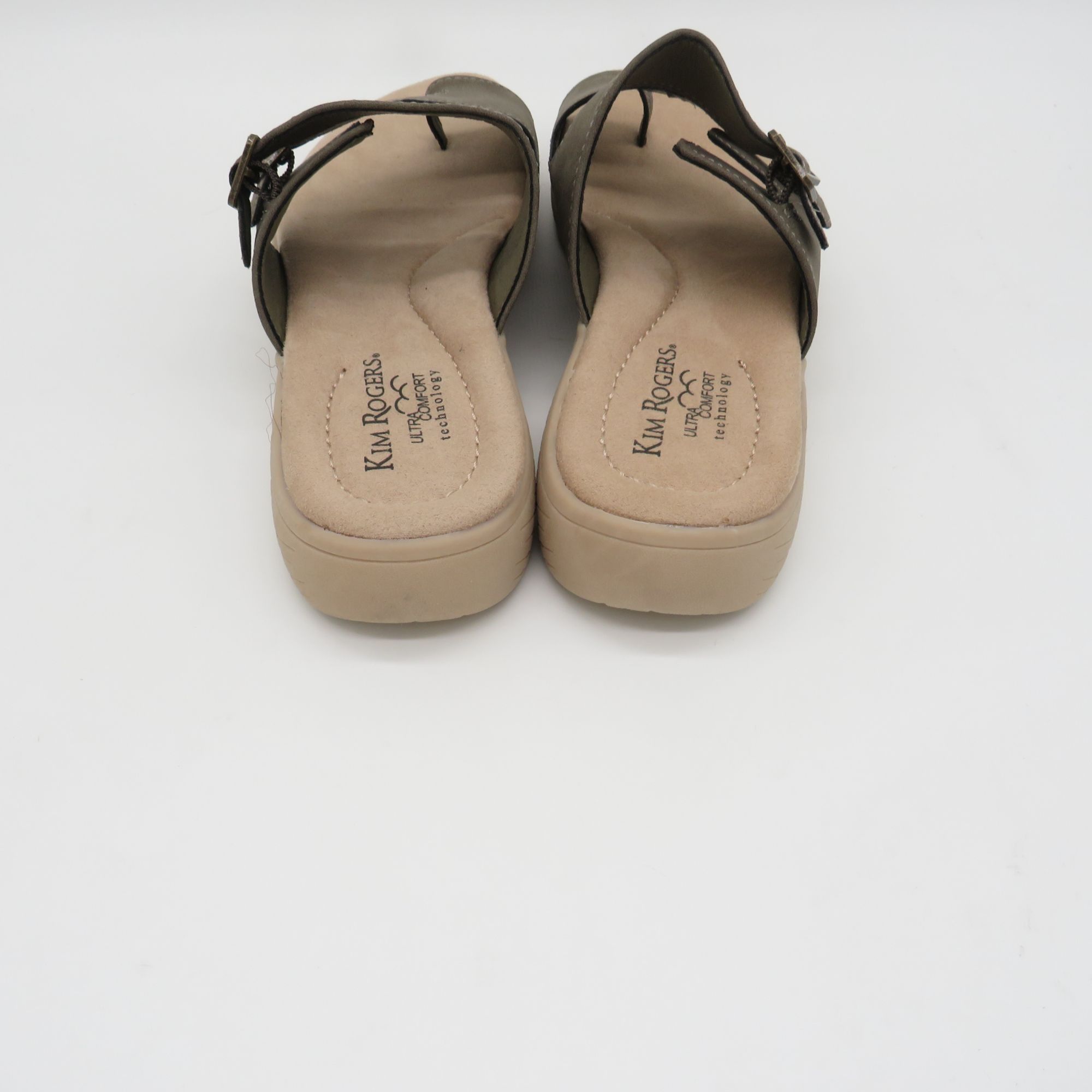 Other Kim Rogers Womens Ultra Comfort Sandals olive Dual Strap Sli Size US 8.5 / IT 38.5 - 4 Thumbnail
