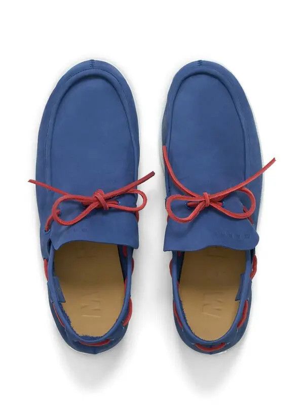 Marni o1w1db10426 Slip-On Leather Loafers in Blue Size US 7 / EU 40 - 4 Thumbnail