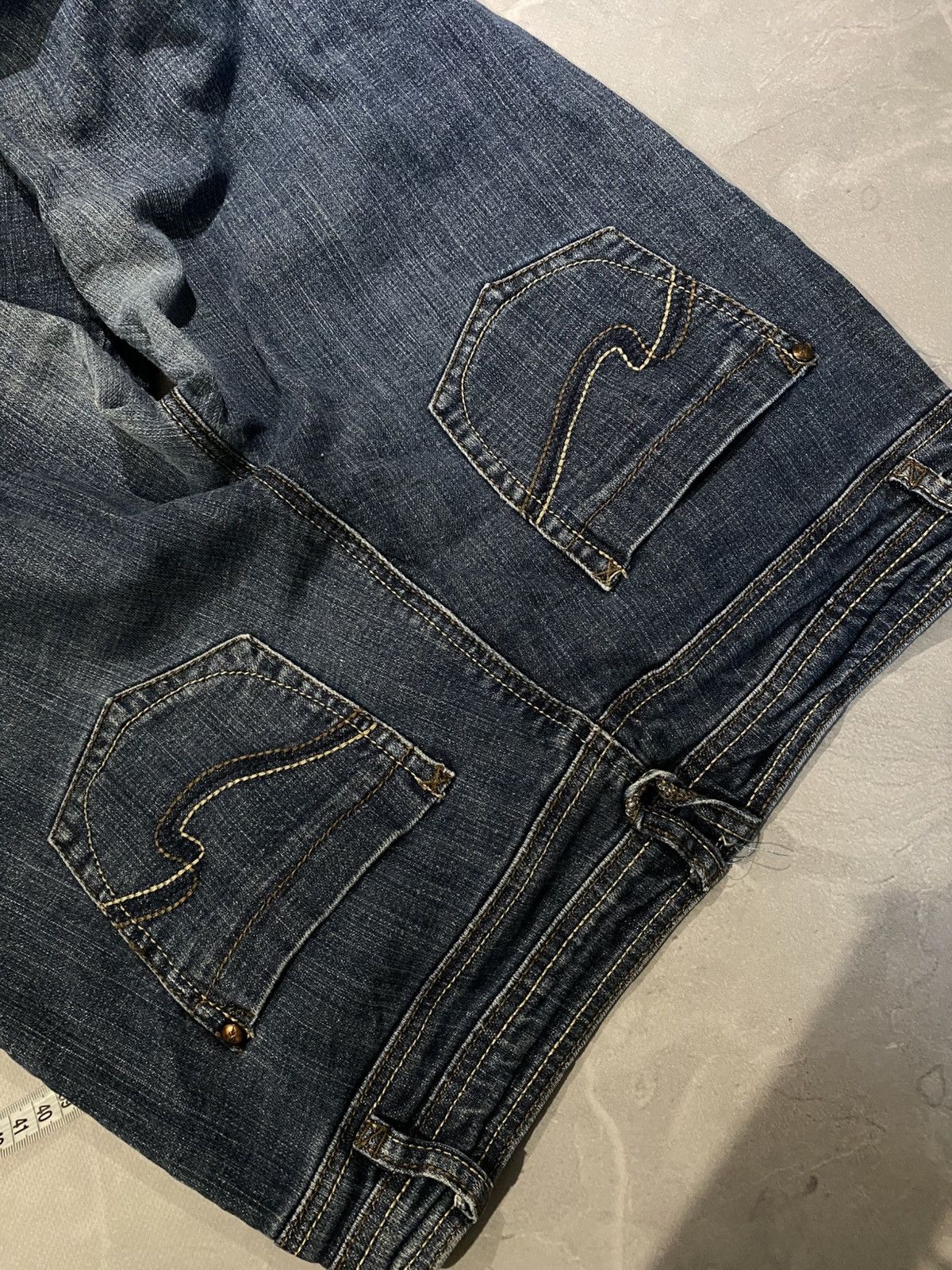 Vintage Dark Slim Archive Jeans / Vintage Retro Denim 90s Size US 32 / EU 48 - 7 Thumbnail