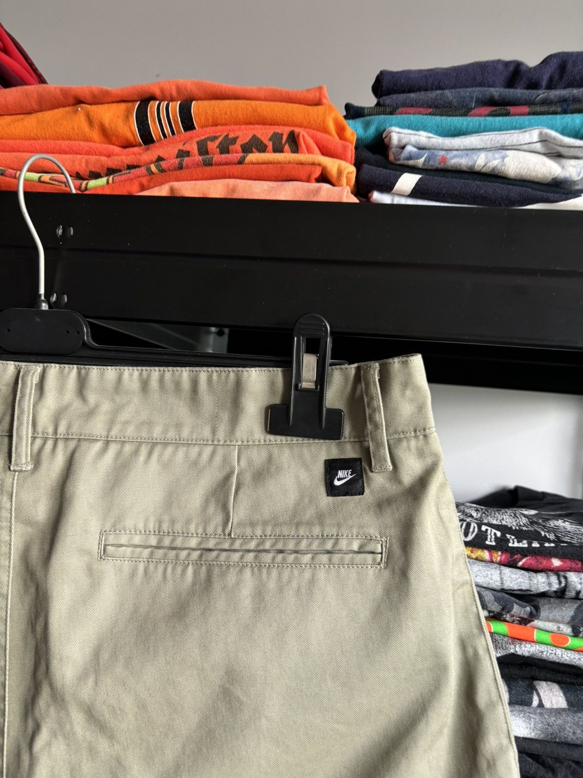 Nike × Vintage Vintage Nike Khaki Chino Shorts Streetwear 90s 00s drip dril Size US 34 / EU 50 - 5 Thumbnail