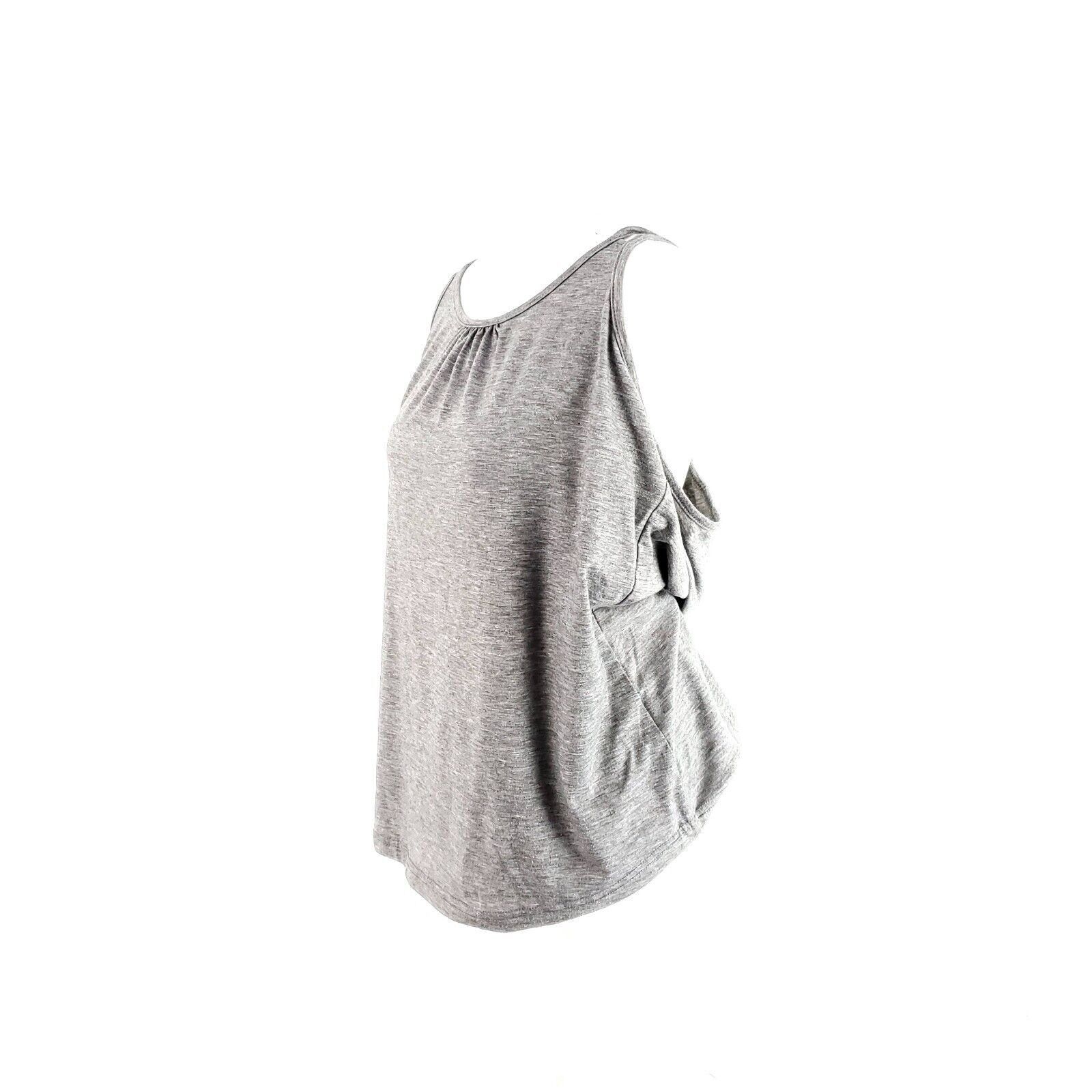 Designer Hibelle Large Gray Tank Top Round Neck Size L / US 10 / IT 46 - 3 Thumbnail