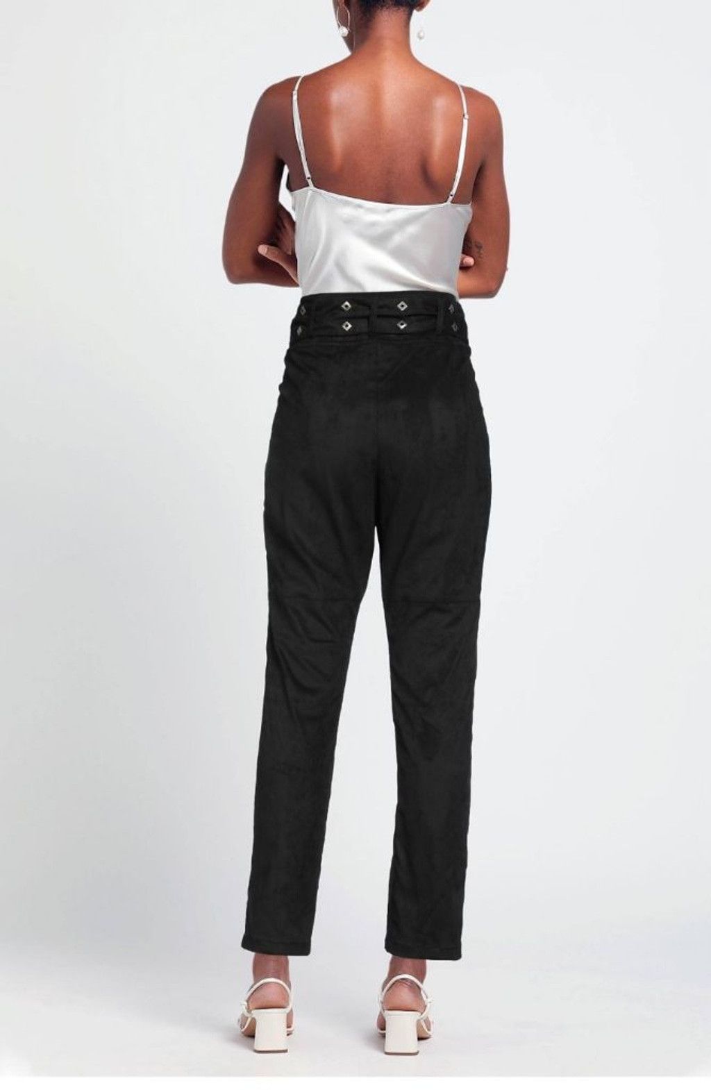 Philosophy di Lorenzo Serafini Philosophy di Lorenzo Serafini Black Suede Pants Size 4 Size 27" / US 4 / IT 40 - 3 Thumbnail