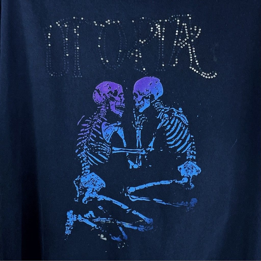 Altru ALTRU URBAN OUTFITTERS Mens Black T-shirt Utopia Skeletons L Size US L / EU 52-54 / 3 - 2 Thumbnail