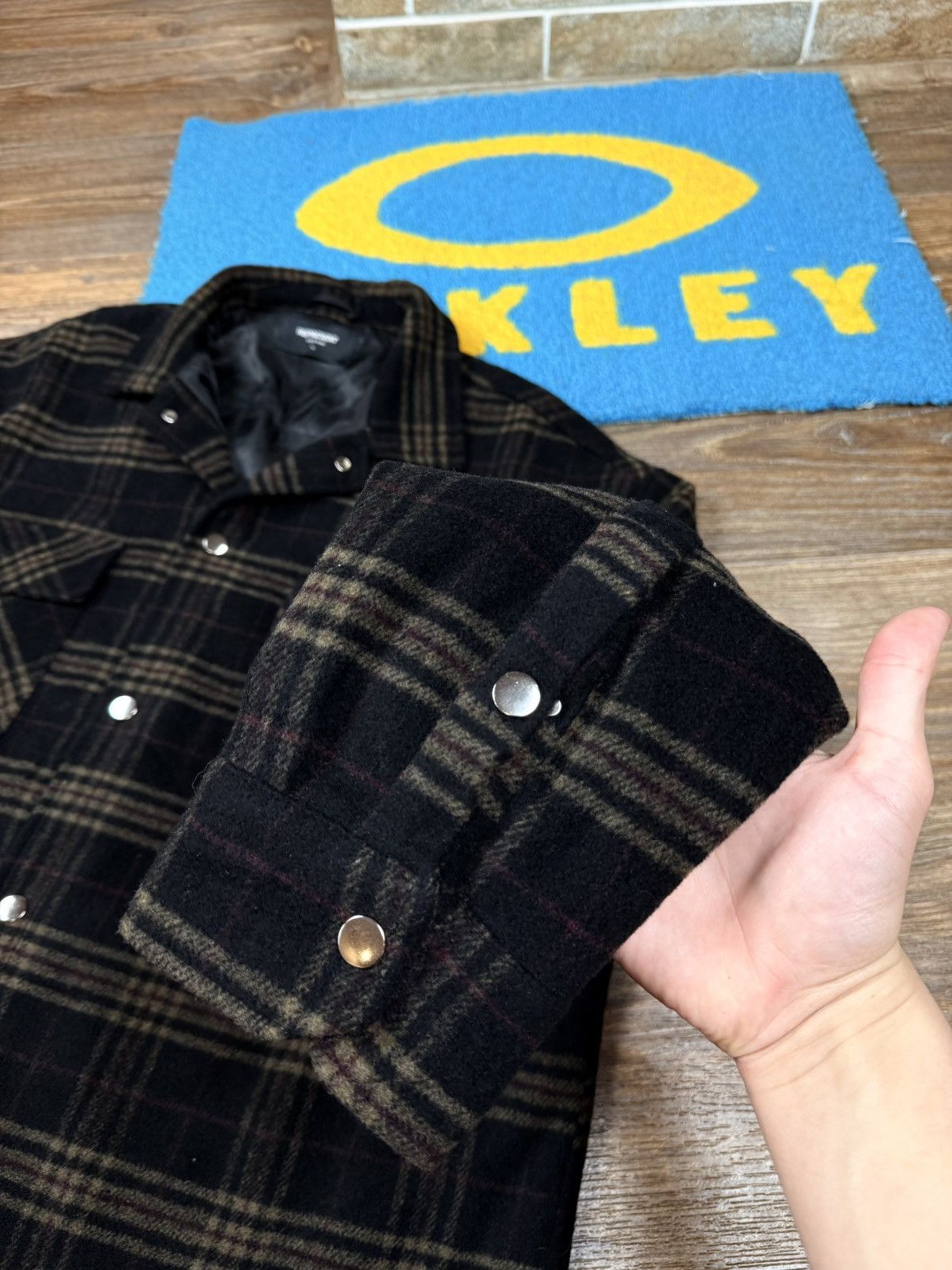Represent Clo. Represent Oversized Brown Checkered Flannel Jacket Size US XL / EU 56 / 4 - 7 Thumbnail