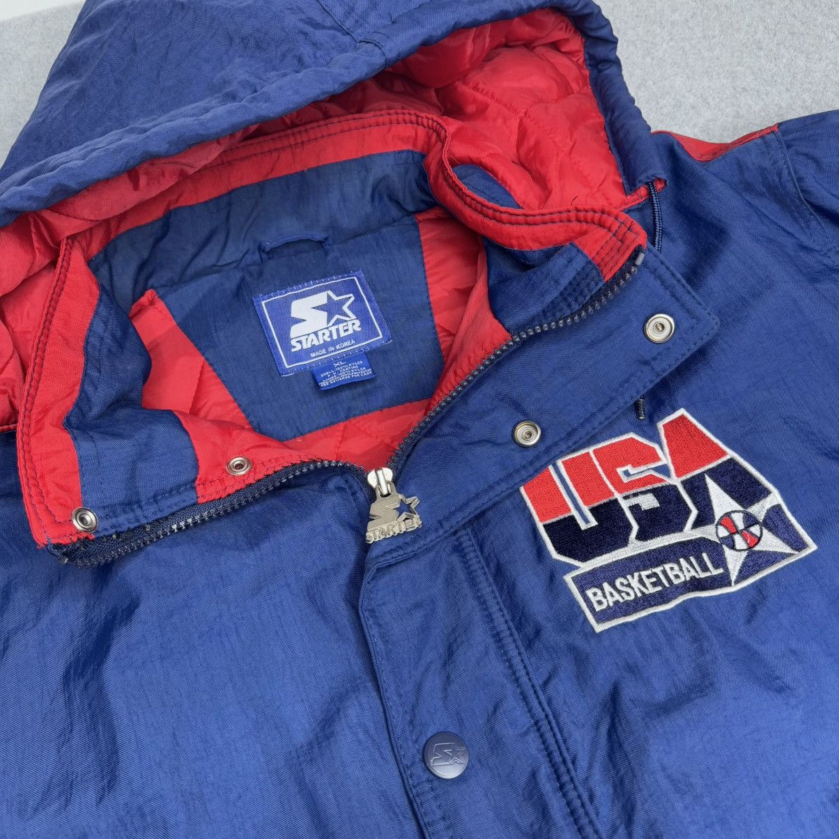 Starter Vtg Olympic USA Basketball 90s Starter Coat America XL Size US XL / EU 56 / 4 - 9 Thumbnail