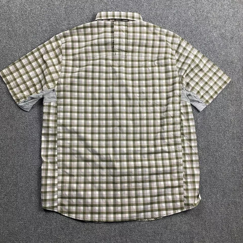 Rei REI Shirt Men's Large Gingham Green Button Up Vented Size US L / EU 52-54 / 3 - 3 Thumbnail