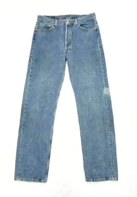Levi's × Vintage 90s Vintage Levis 501 Jeans Made In USA 34x34 Size US 34 / EU 50 - 1 Thumbnail