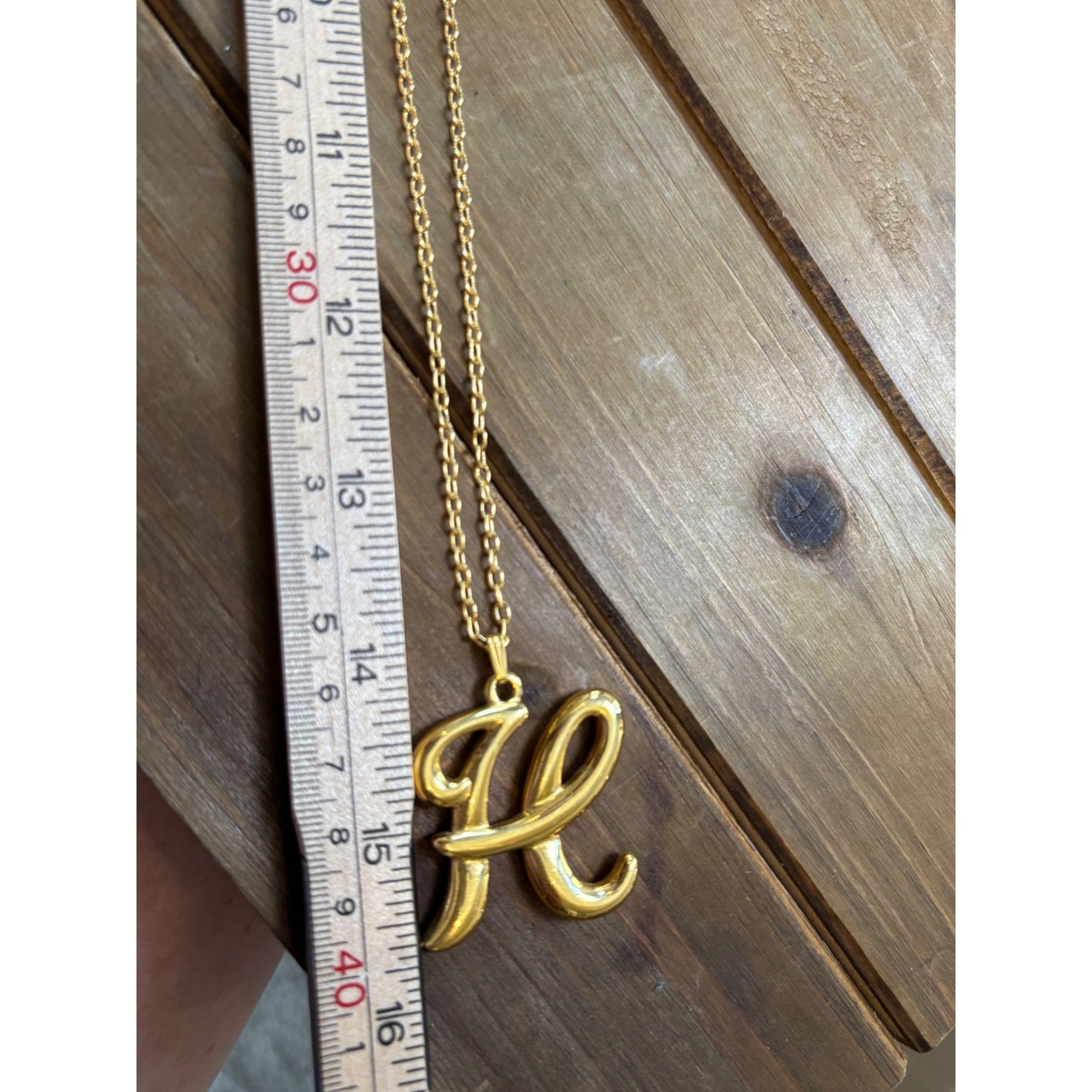 Other Gold Initial "H" Pendant Necklace Size ONE SIZE - 5 Thumbnail