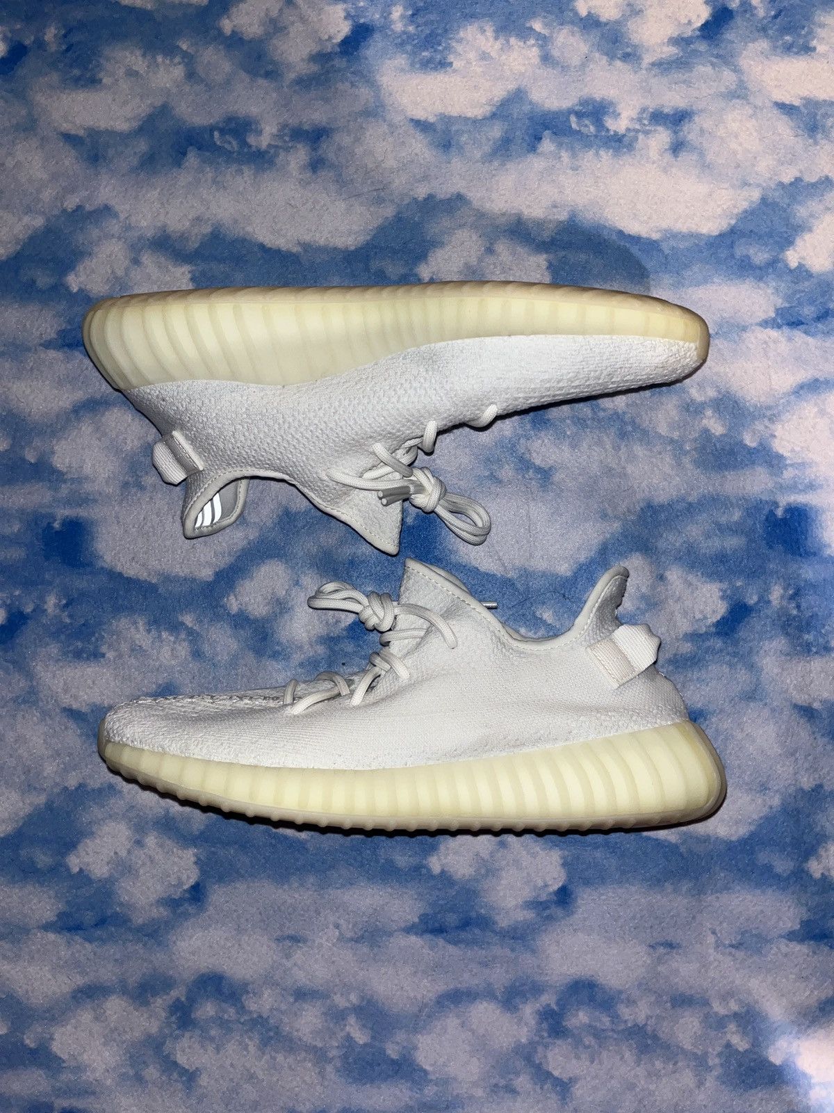 Adidas × Kanye West Yeezy Boost 350 V2 Triple White Size US 11 / EU 44 - 1 Thumbnail
