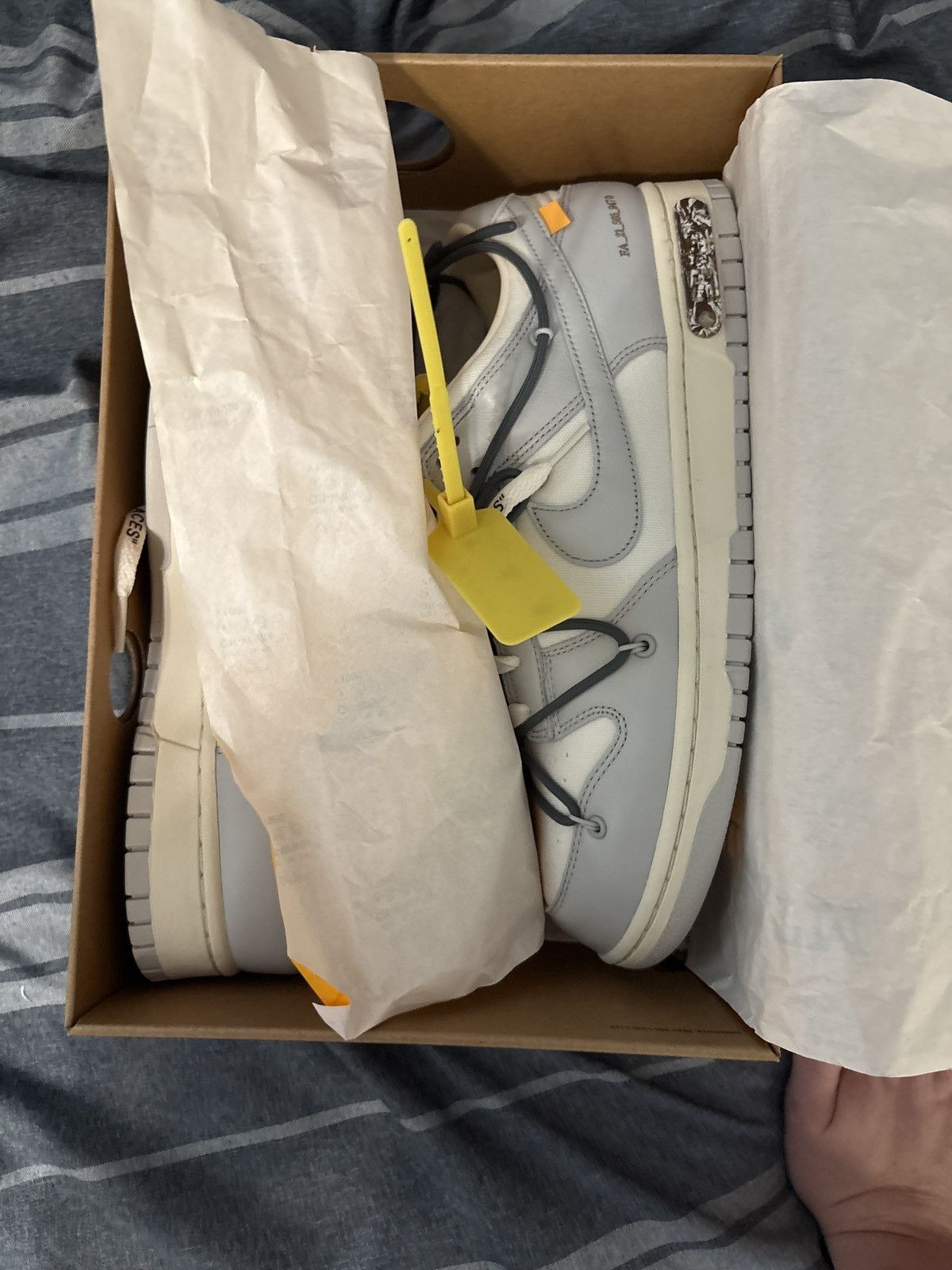 Off-White × Virgil Abloh Nike Off-White Dunk Lot 41/50 Size US 12 / EU 45 - 2 Thumbnail