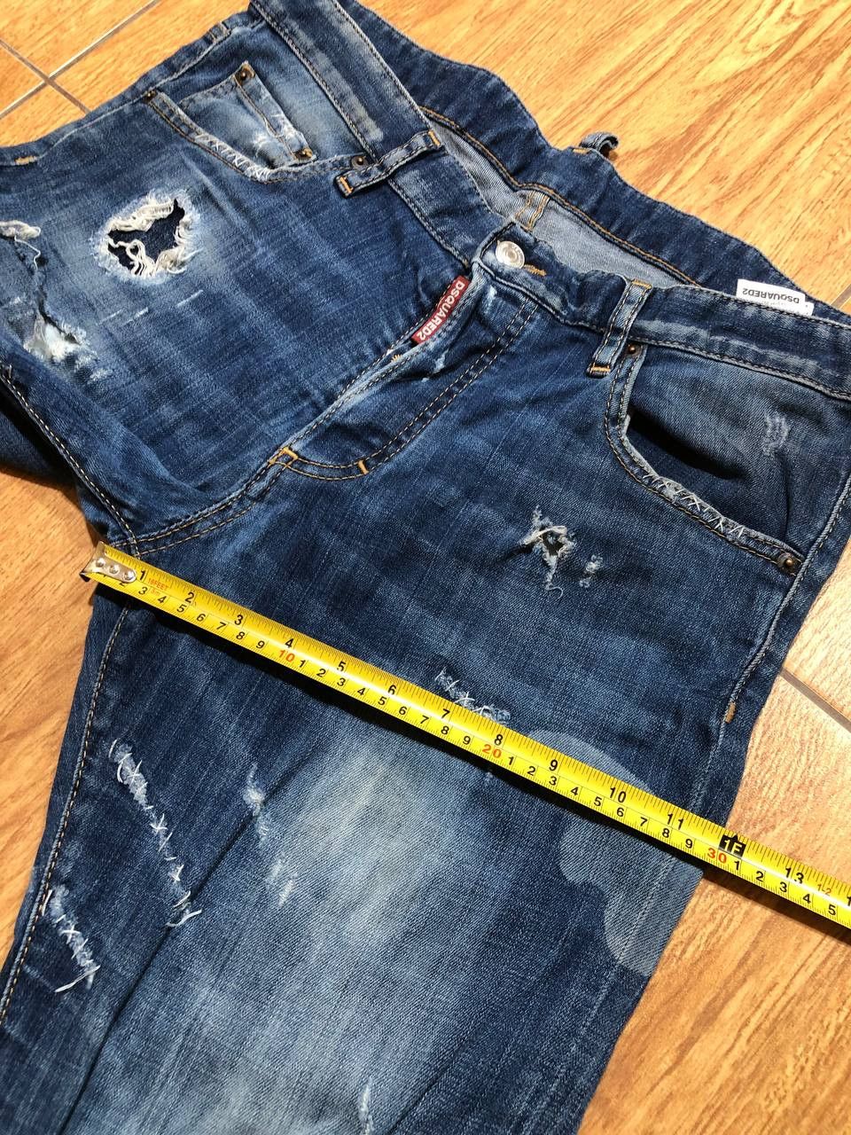 Dsquared2 Luxury Dsquared2 Y2K Distressed Designer Jeans Size US 36 / EU 52 - 14 Thumbnail