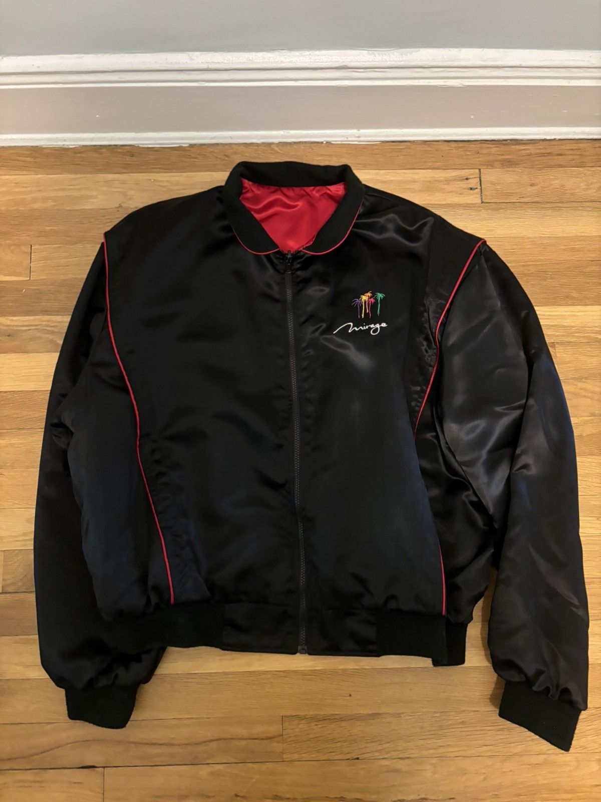 image of Vintage Reversible Las Vegas Mirage Jacket in Black, Men's (Size Large)