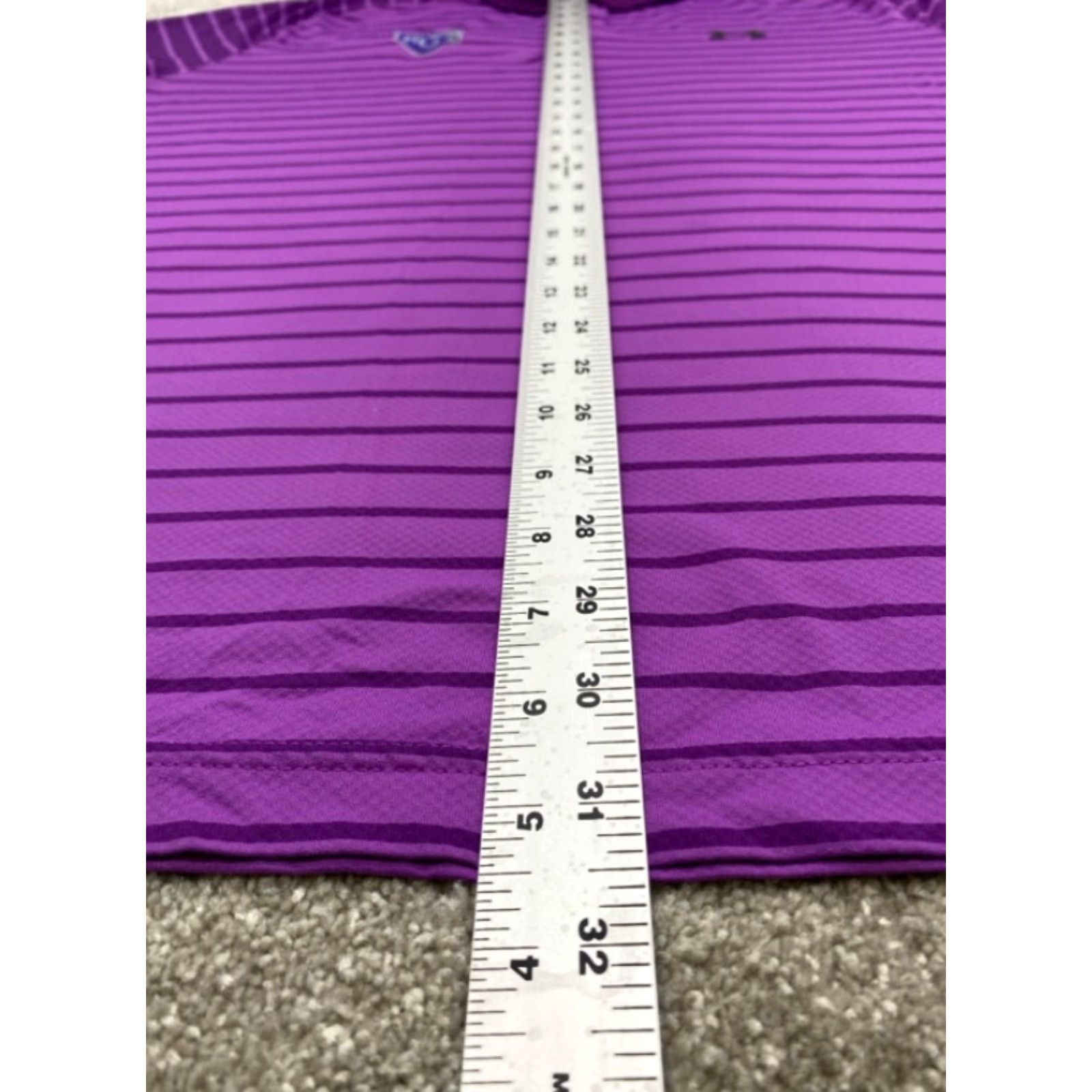 Under Armour Under Armour Polo Shirt Men 2XL Short Sleeve Purple Striped Golf ISO-Chill Nike Shirt Size US XXL / EU 58 / 5 - 5 Thumbnail