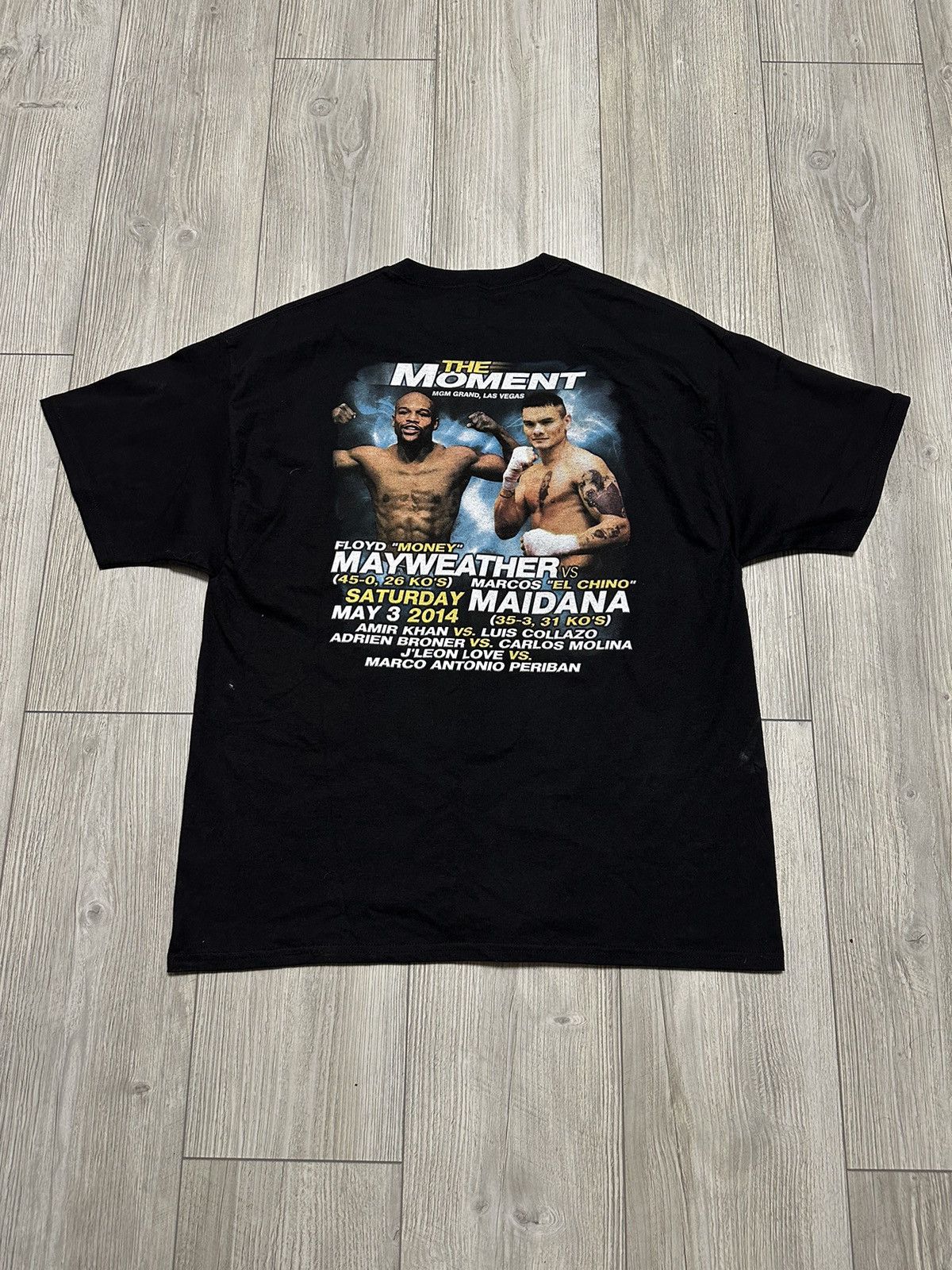Vintage Floyd Mayweather vs. Marcos Maidana Boxing Promo T-Shirt Size US XL / EU 56 / 4 - 4 Thumbnail
