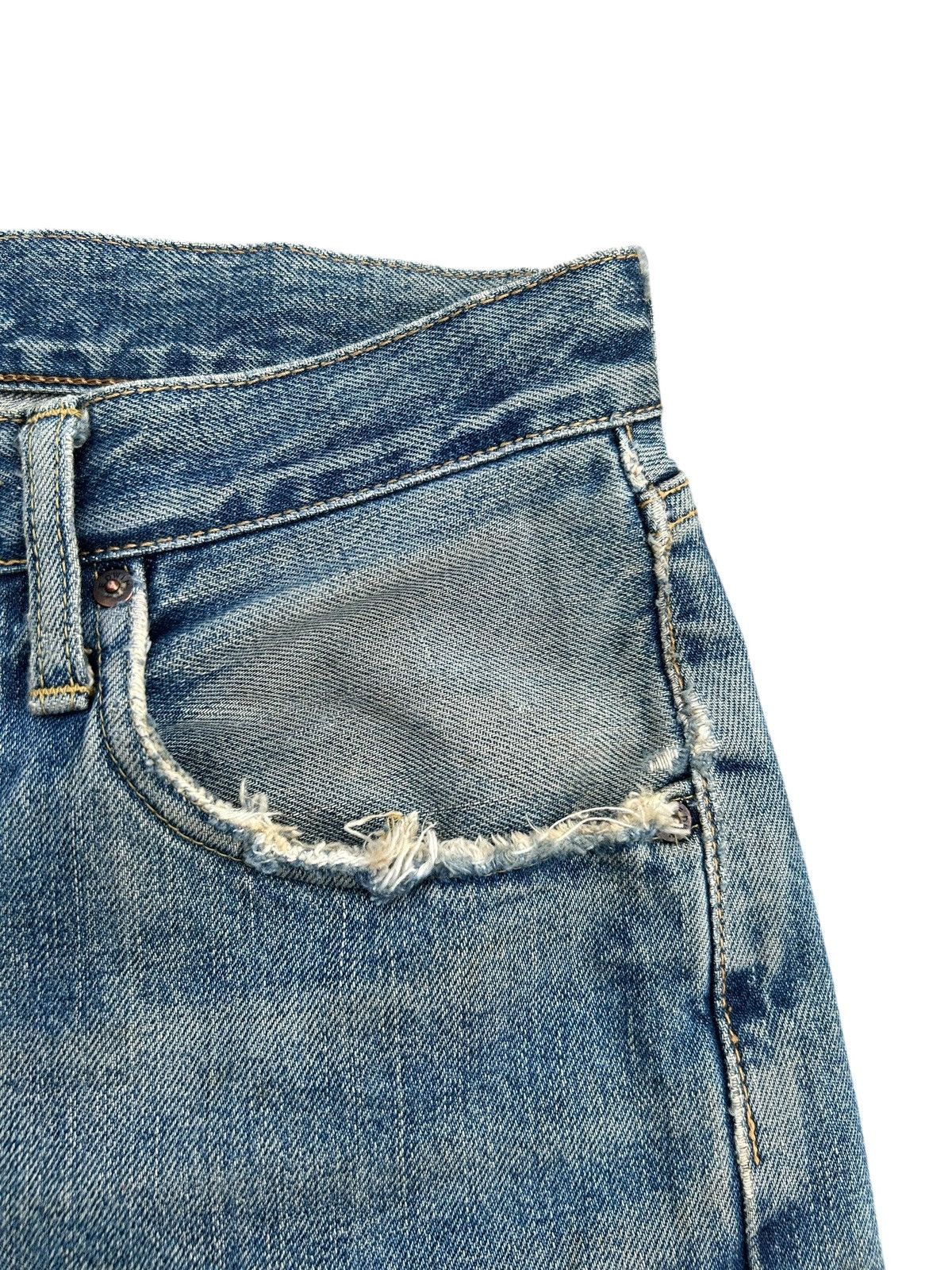 Kapital Vintage Edwin 505 Selvedge Baggy Distressed Dirty Denim Jean Size US 28 / EU 44 - 7 Thumbnail