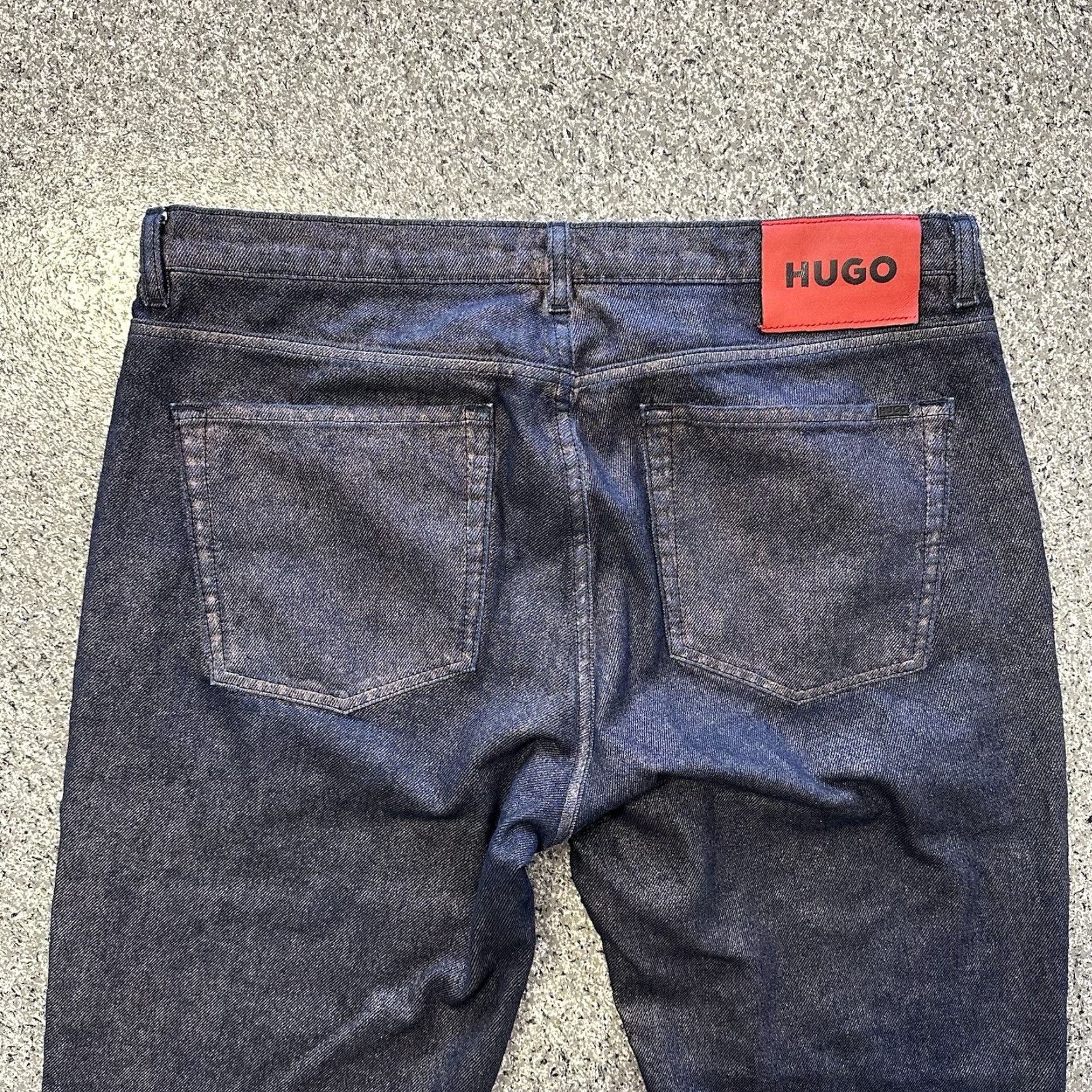 Hugo Boss Hugo Boss Jeans Womens 35x30 634 Tapered Fit Button Fly Dark Wash Blue Denim 5-Pocket Men's Style Jeans Size 24" / US 00 / IT 34 - 6 Thumbnail