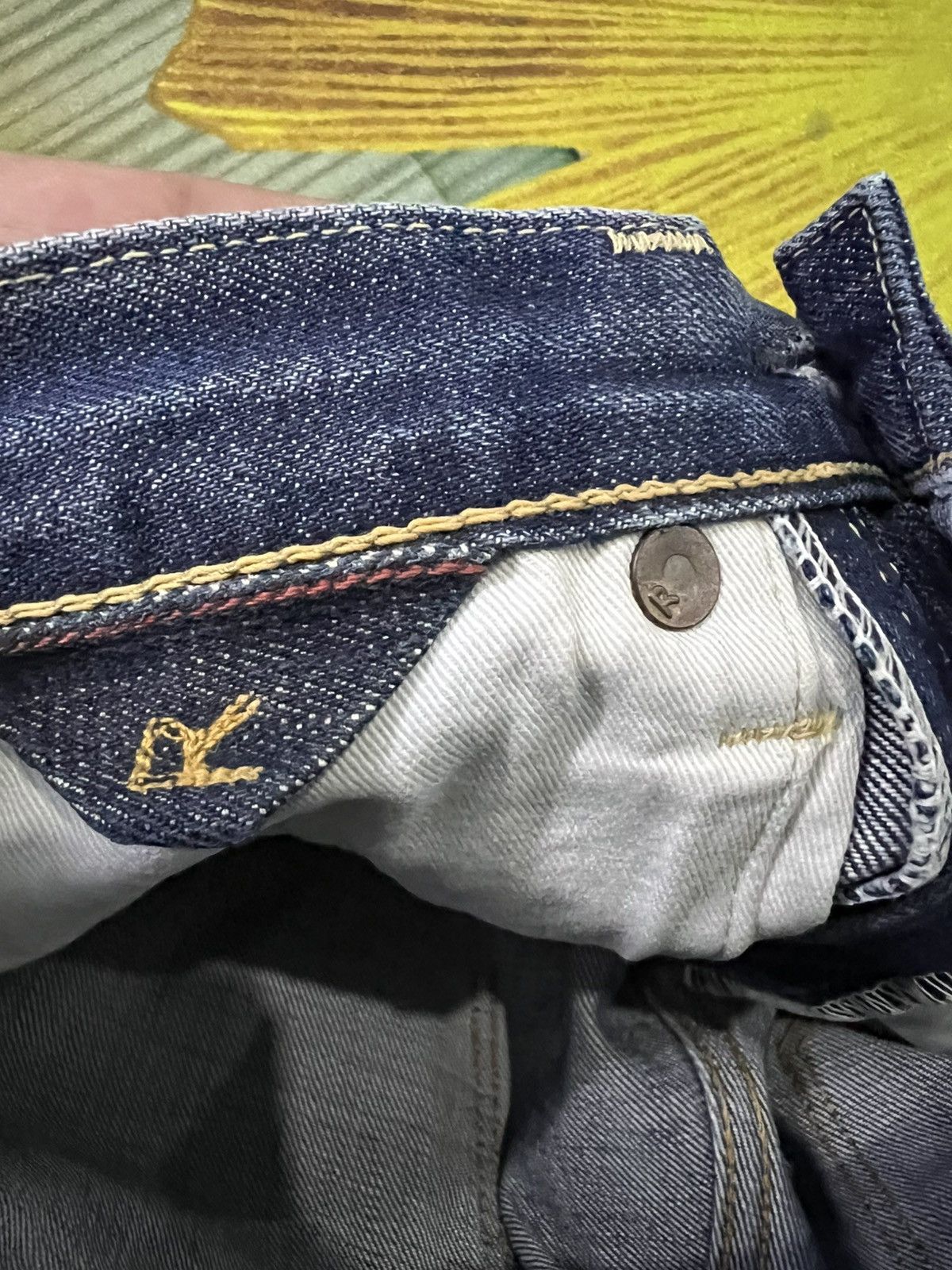 45rpm × If Six Was Nine × Le Grande Bleu (L.G.B.) Vintage 90’s Style 45rpm Distress Jeans Very Rare Size US 28 / EU 44 - 13 Thumbnail