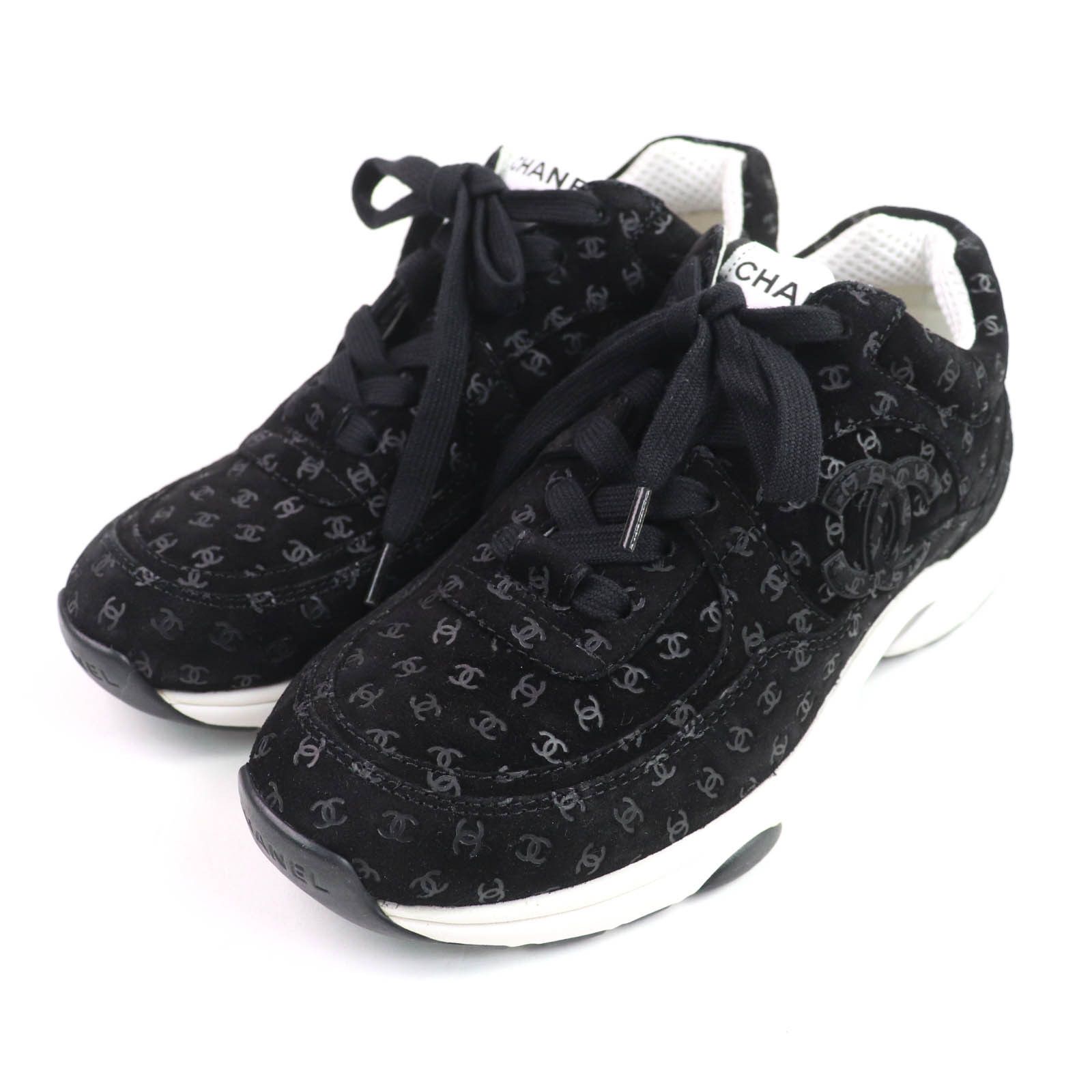 Chanel Chanel Chanel Suede Leather Sneakers Suede Shoes G39230 DUTY FREE for USA Size ONE SIZE - 1 Thumbnail