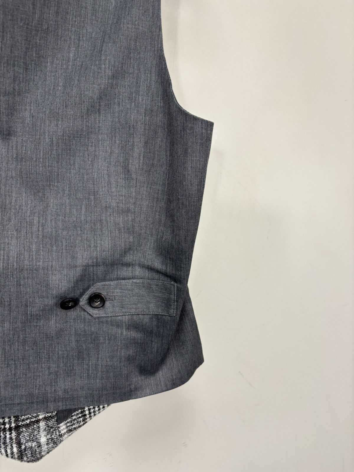 Suitsupply Suitsupply Veneto NEW Men’s Grey Check Alpaca Waistcoat Vest Size 38R - 18 Thumbnail