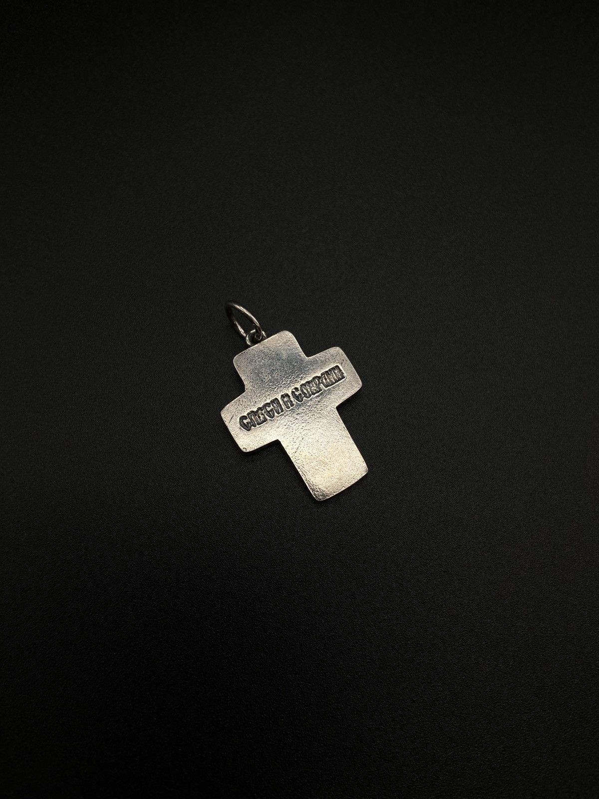 Jewelry 925 Sterling Silver Black Enamel Cross Pendant Necklace Size ONE SIZE - 2 Thumbnail
