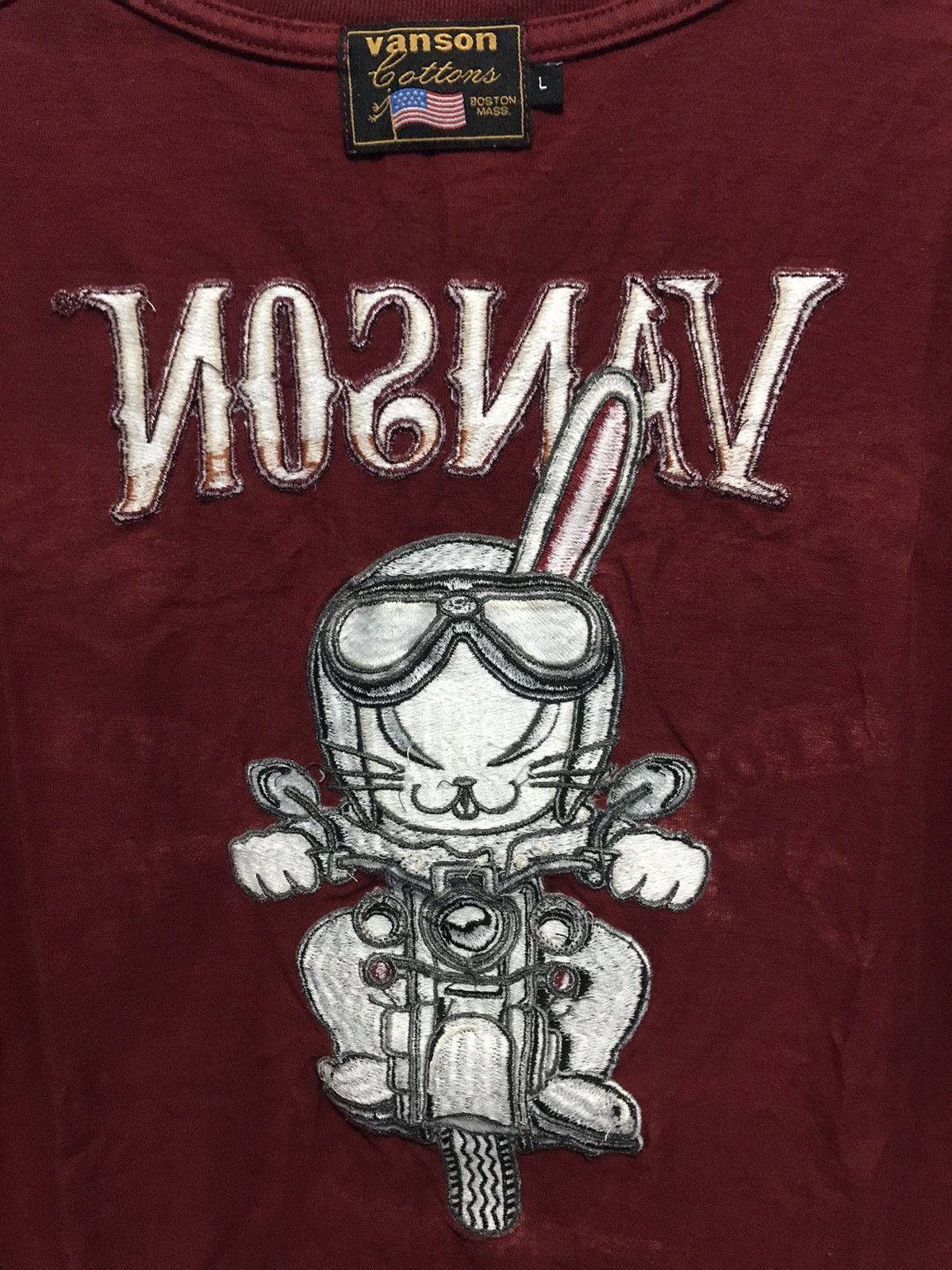 Vanson Leathers Vanson Leathers x TFOA Embroidered T Shirt Size US L / EU 52-54 / 3 - 19 Thumbnail