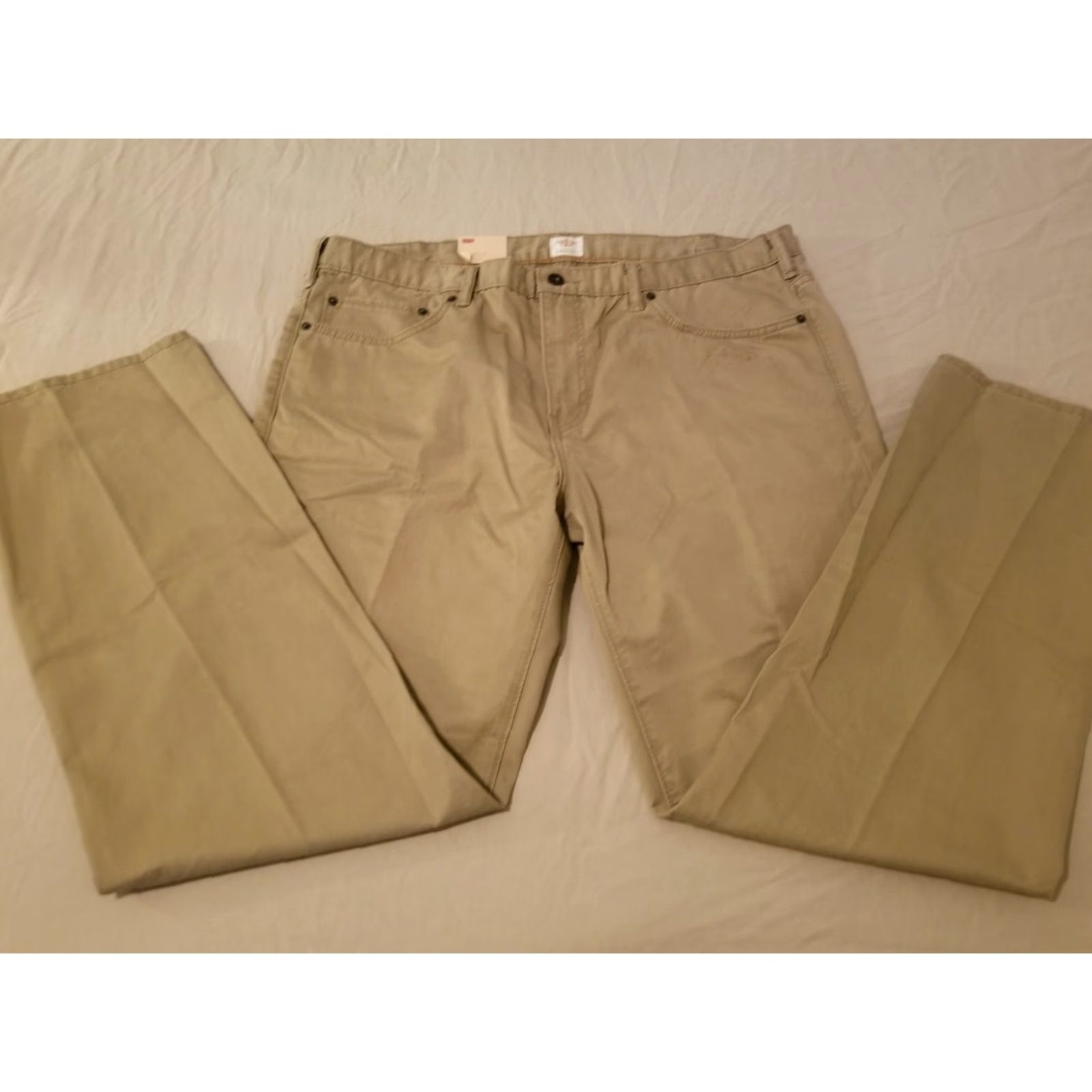 Levi's Levi's Jeans Dockers Khaki Cotton Straight 40x30 Beige Men Classic Pants Trousers Slack Officially Regular/40x30 Size US 40 / EU 56 - 4 Thumbnail