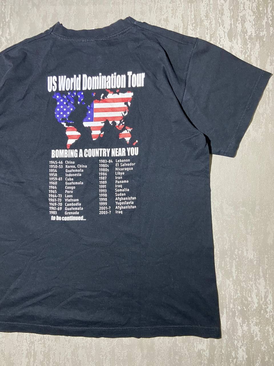 Band Tees US Domination Bombing Tour Humor T-Shirt Made in USA Size US L / EU 52-54 / 3 - 3 Thumbnail