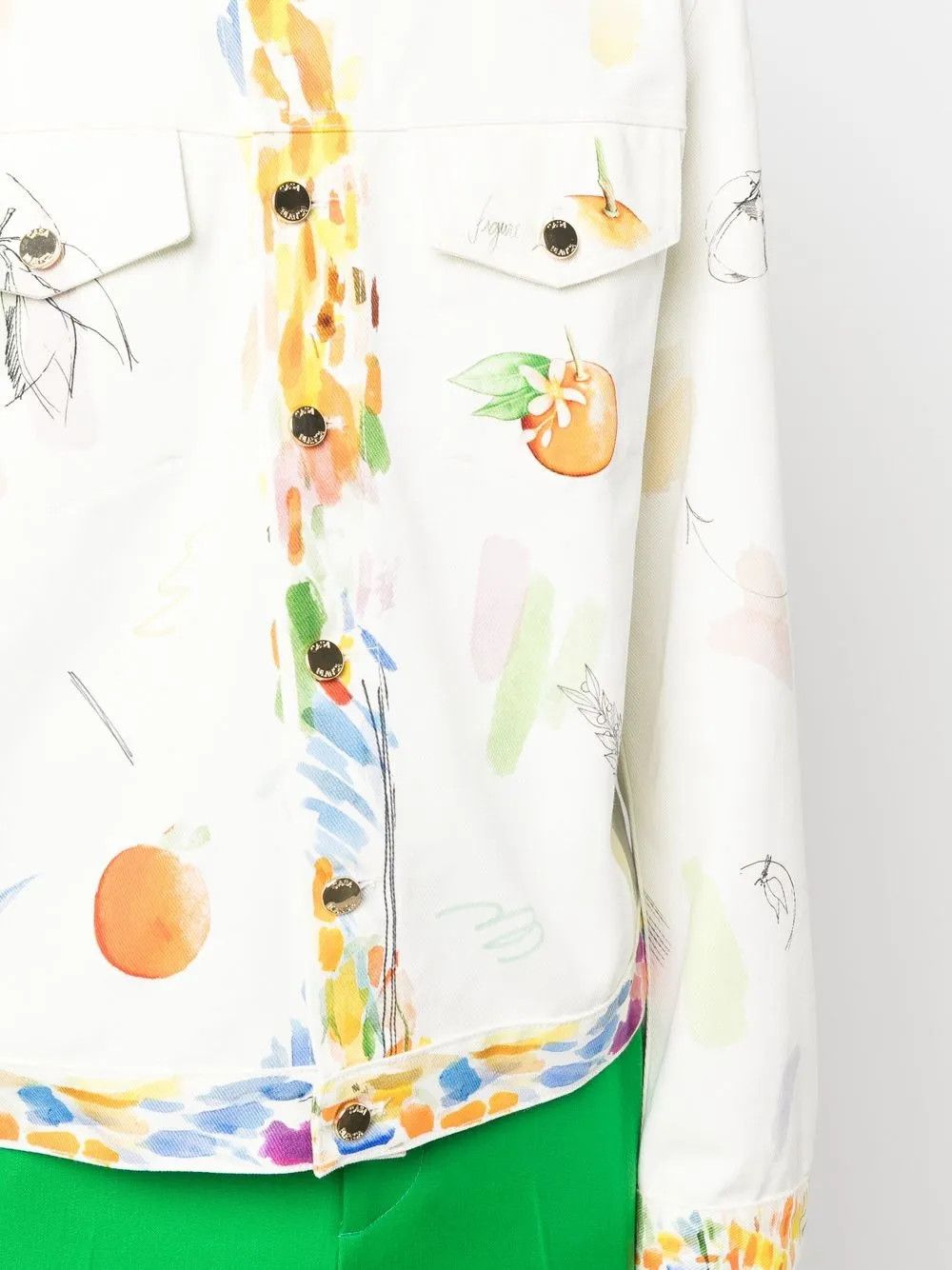 Casablanca o1mle0326 Printed Denim Jacket Work In progress Size US M / EU 48-50 / 2 - 5 Thumbnail