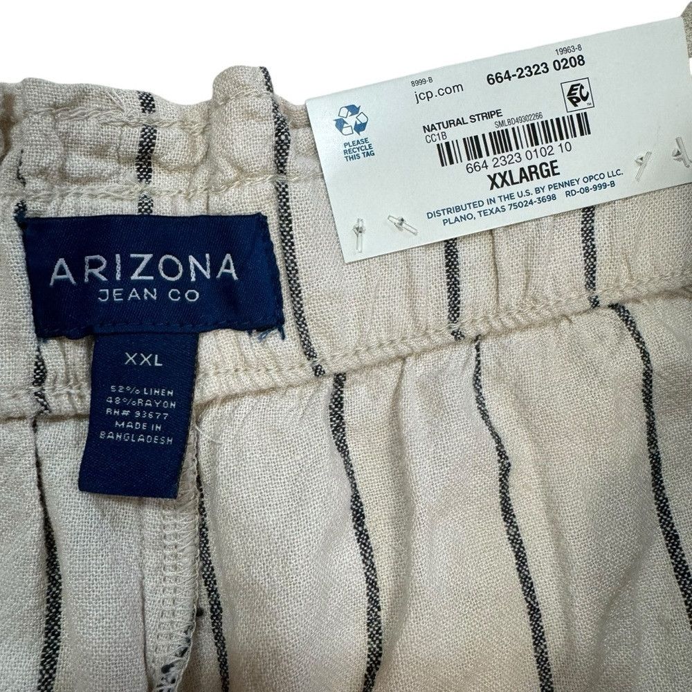 Arizona Jean Co. NWT New Arizona Jean Co Linen Blend Striped Shorts Size XXL Size 42" / US 20 - 4 Thumbnail