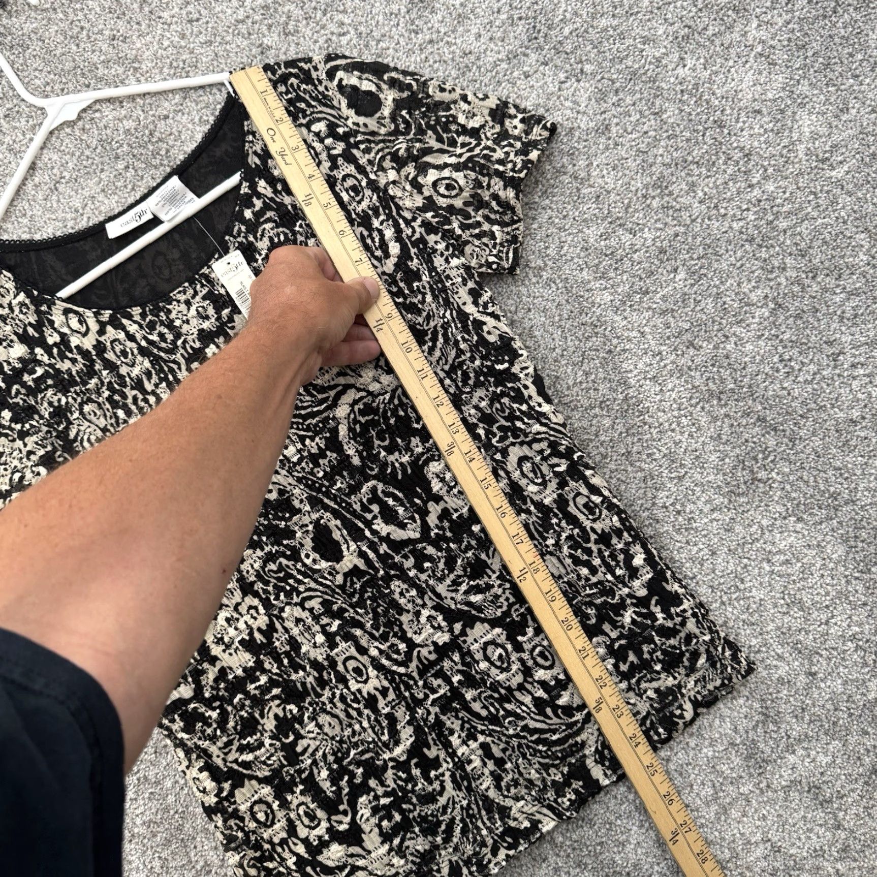 Vintage VINTAGE Y2K Blouse Sz Large Artisinal Boho Chic Jacquard Weave Business Casual East 5th Black L Women Blouse Size L / US 10 / IT 46 - 4 Thumbnail
