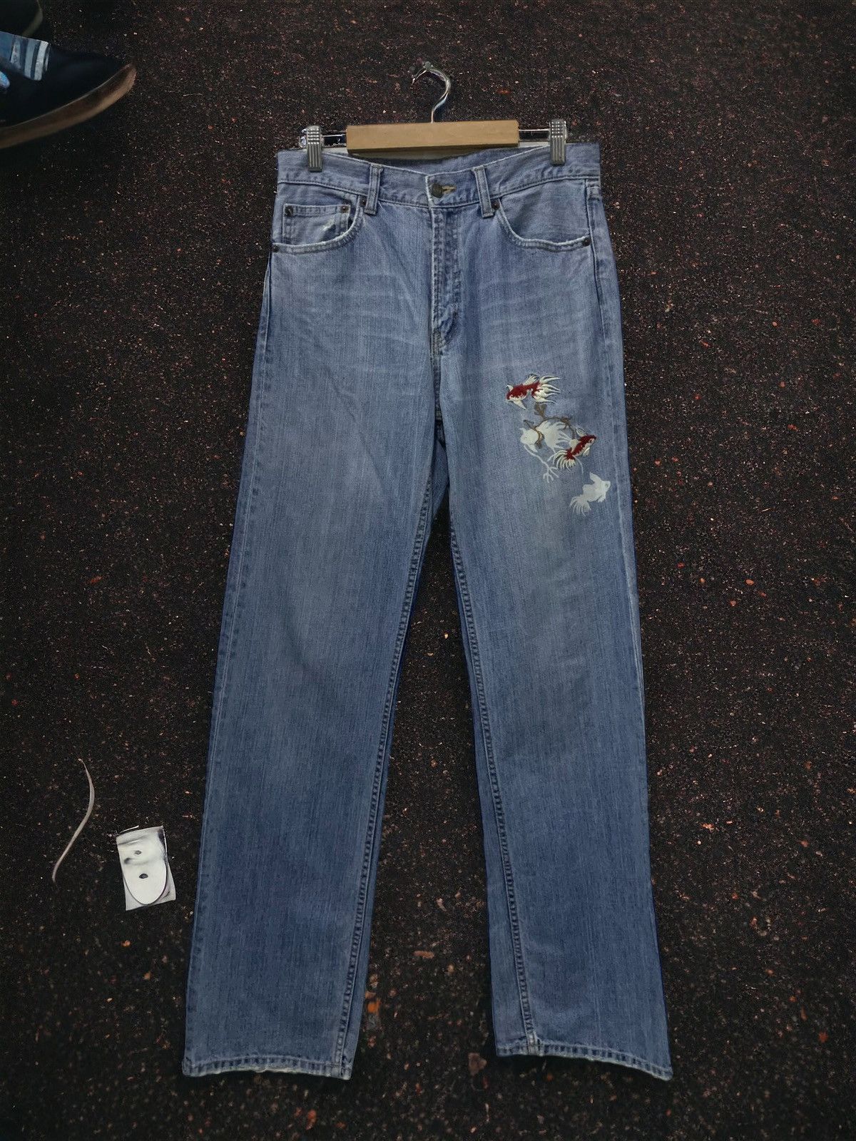 If Six Was Nine × Japanese Brand Koi Design Japanese Culture Jeans (A21) Size US 29 - 1 Thumbnail