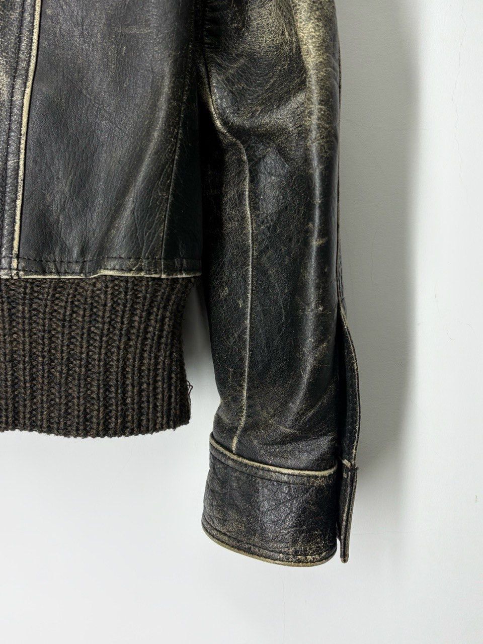 Hugo Boss Vintage 90s Hugo Boss Avant Garde Heavy Leather Jacket Size US M / EU 48-50 / 2 - 16 Thumbnail
