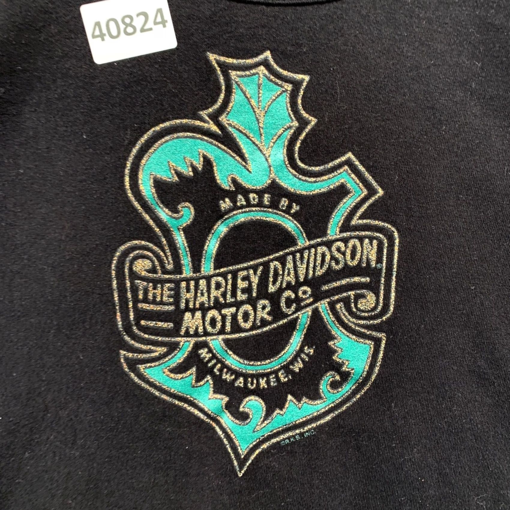 Harley Davidson VINTAGE Harley-Davidson Shirt Women S Black 90s USA NH Single Stitch T-Shirt Size S / US 4 / IT 40 - 7 Thumbnail