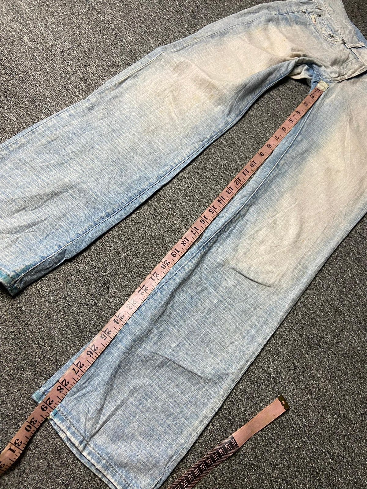 Diesel Vintage DIESEL Light Blue Belther Denim Jeans (154) Size US 27 - 10 Thumbnail