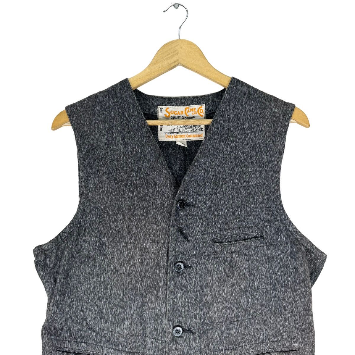Sugar Cane ☀️SUGAR CANE TOYO ENT STAR DENIM VEST Size US M / EU 48-50 / 2 - 3 Thumbnail