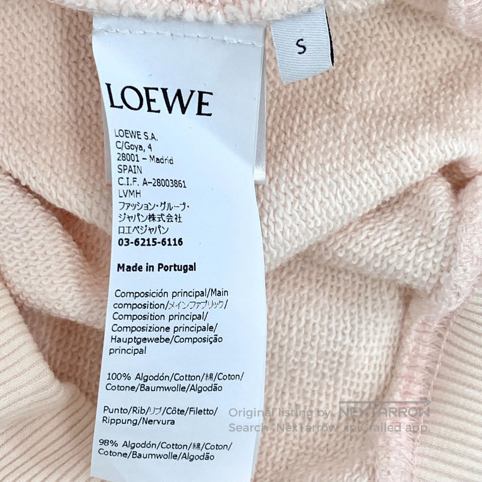 Loewe Loewe Light Pink Floral Logo Embroidered Cotton Hooded Dra Size S / US 4 / IT 40 - 7 Thumbnail