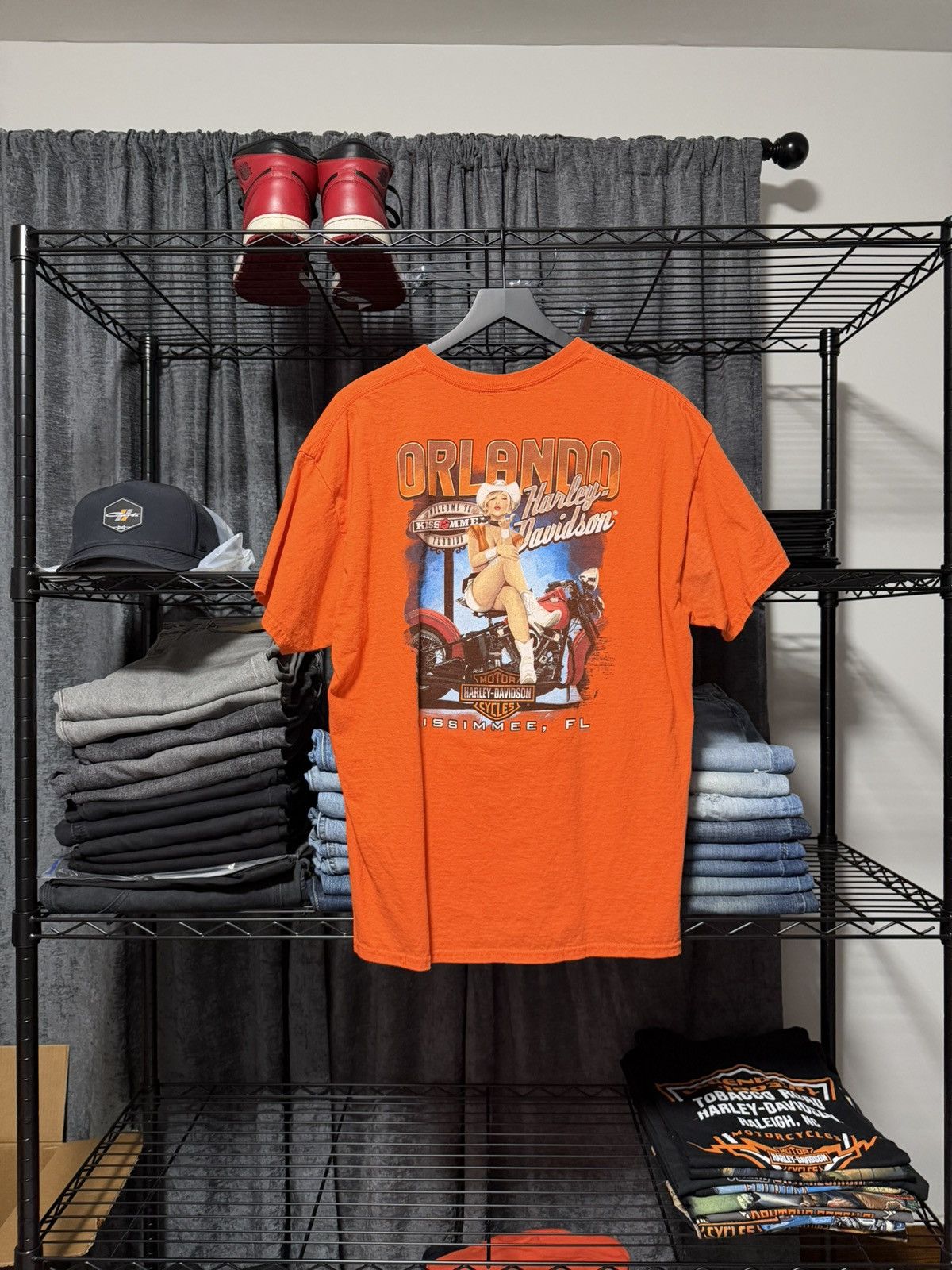 Harley Davidson Harley Davidson of Orlando Florida Men’s T-Shirt XL Orange Size US XL / EU 56 / 4 - 1 Thumbnail