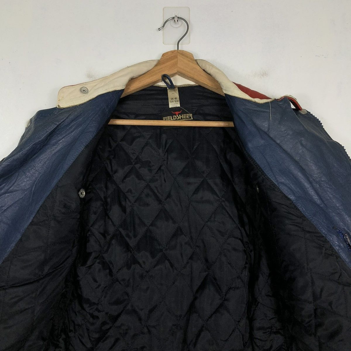 Vintage 🔥VINTAGE BIKER LEATHER JACKET RACING MADE IN ENGLAND ECHTES Size US M / EU 48-50 / 2 - 14 Thumbnail