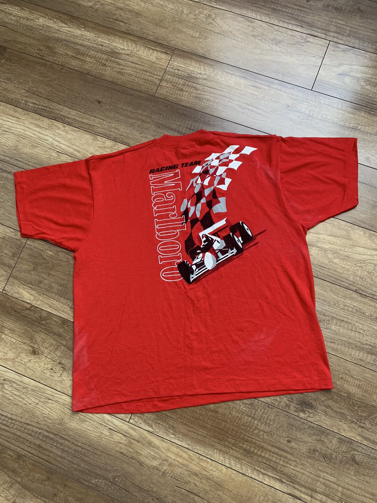 Marlboro Marlboro Racing Team T-Shirt Vintage 80s USA Size US XL / EU 56 / 4 - 10 Thumbnail