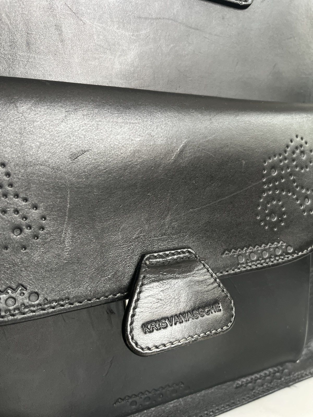 Kris Van Assche KRISVANASSCHE Archive Leather Tote Bag Size ONE SIZE - 3 Thumbnail